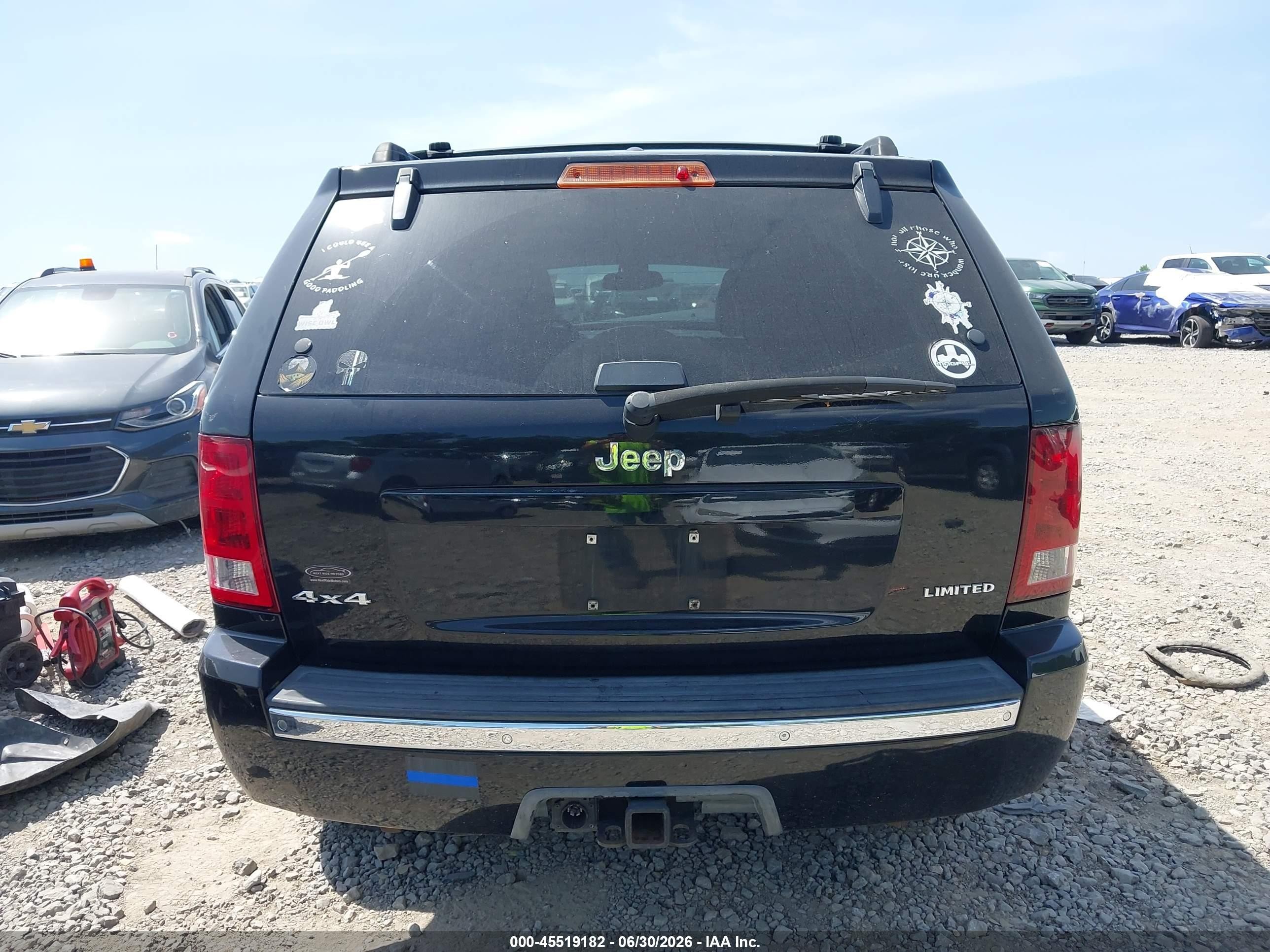 2005 Jeep Grand Cherokee Limited Black vin: 1J8HR58N75C719248