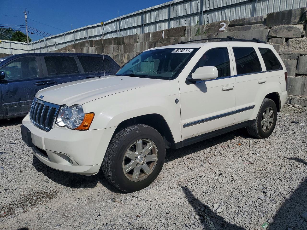 2008 Jeep Grand Cherokee Limited White vin: 1J8HR58N88C165156
