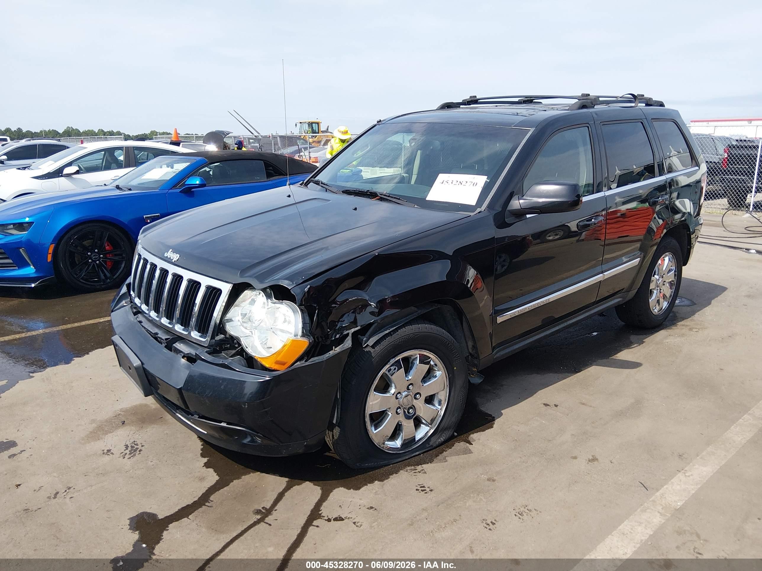 2008 Jeep Grand Cherokee Limited Black vin: 1J8HR58N98C163836