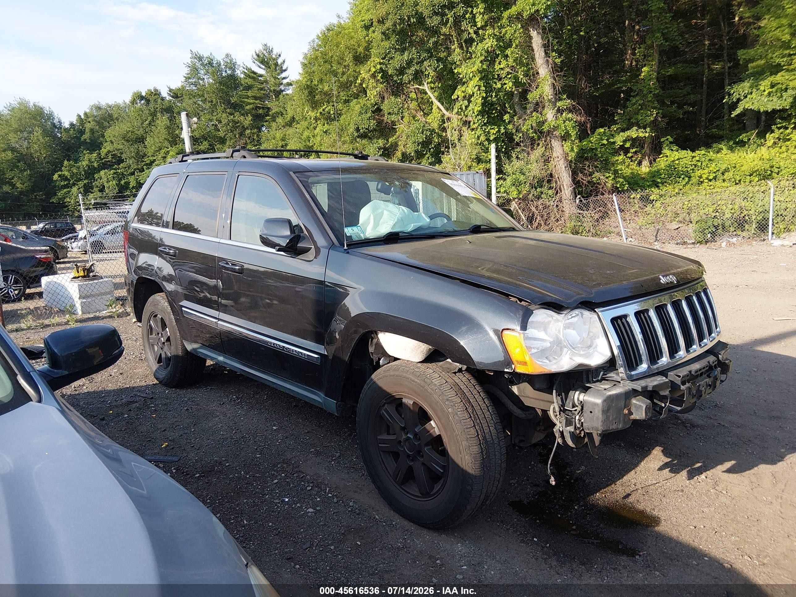 2008 Jeep Grand Cherokee Limited Black vin: 1J8HR58N98C205177