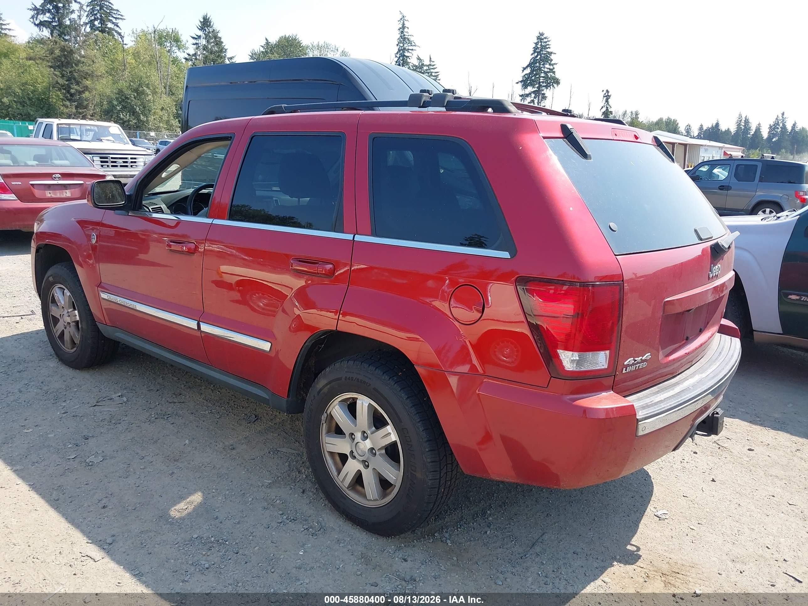 2009 Jeep Grand Cherokee Limited Red vin: 1J8HR58P09C546289