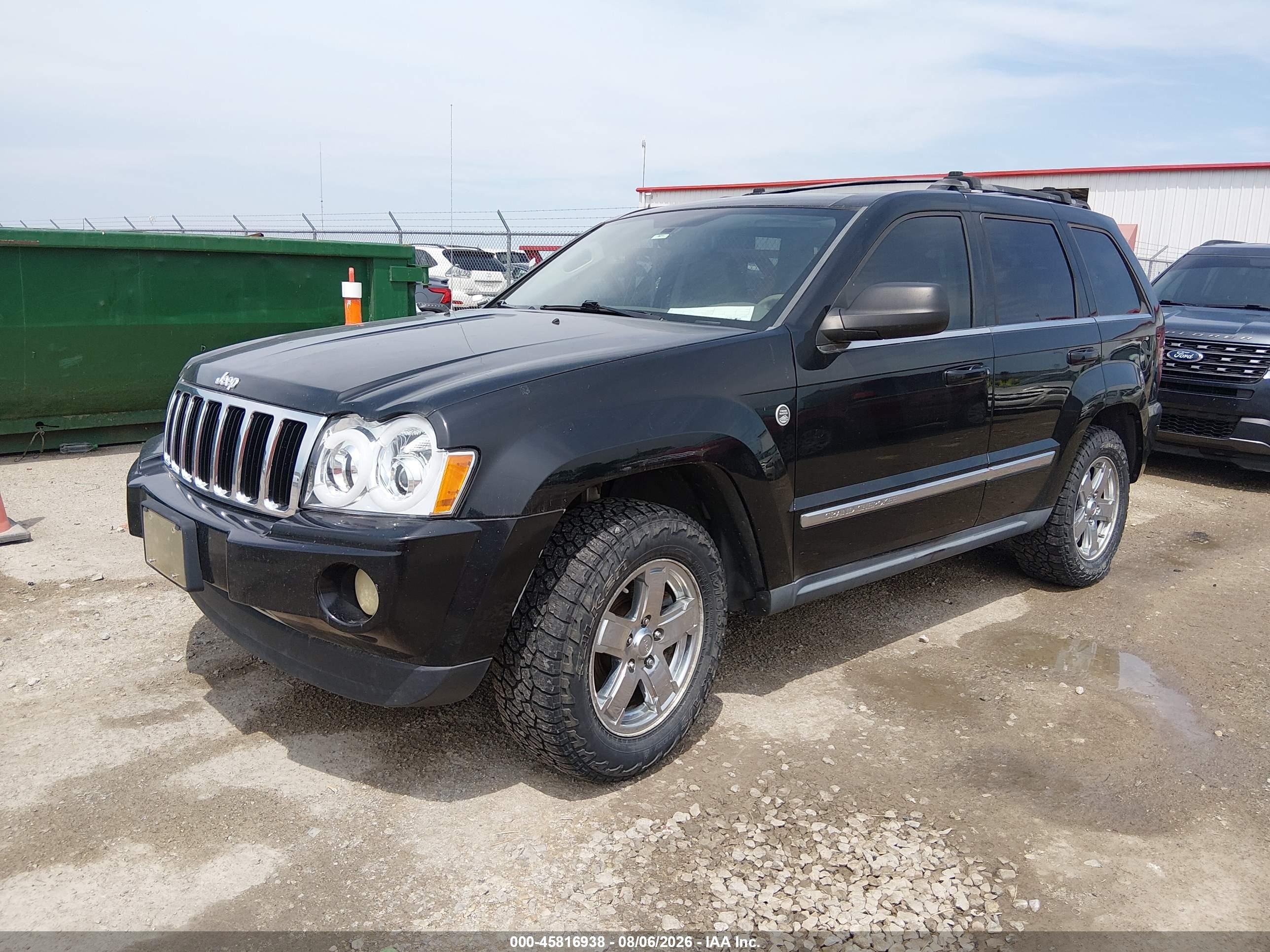 2007 Jeep Grand Cherokee Limited Черный vin: 1J8HR58P17C544631