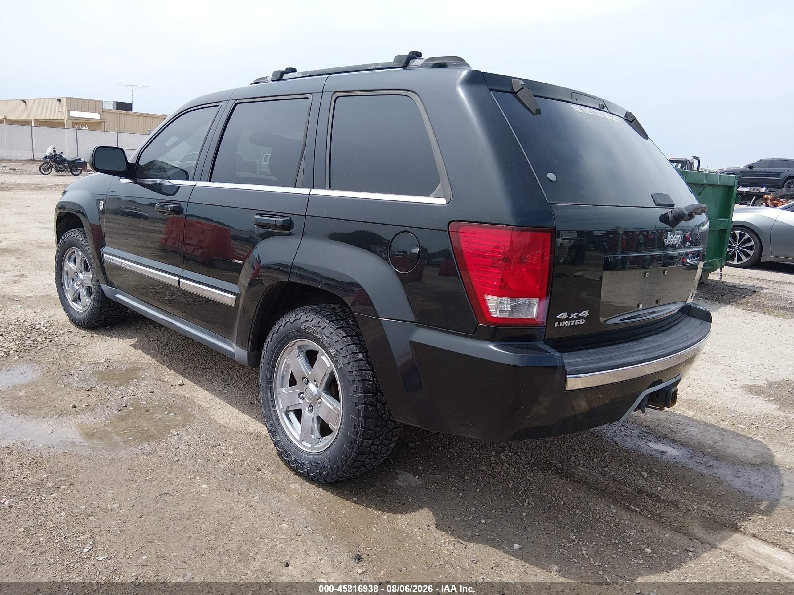 2007 Jeep Grand Cherokee Limited Черный vin: 1J8HR58P17C544631