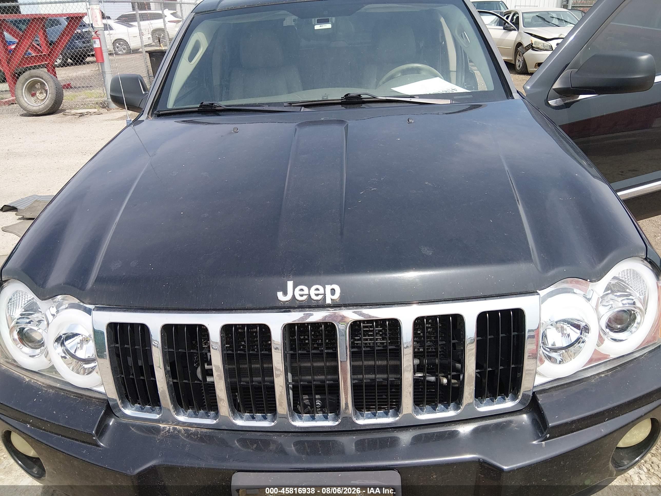 2007 Jeep Grand Cherokee Limited Черный vin: 1J8HR58P17C544631