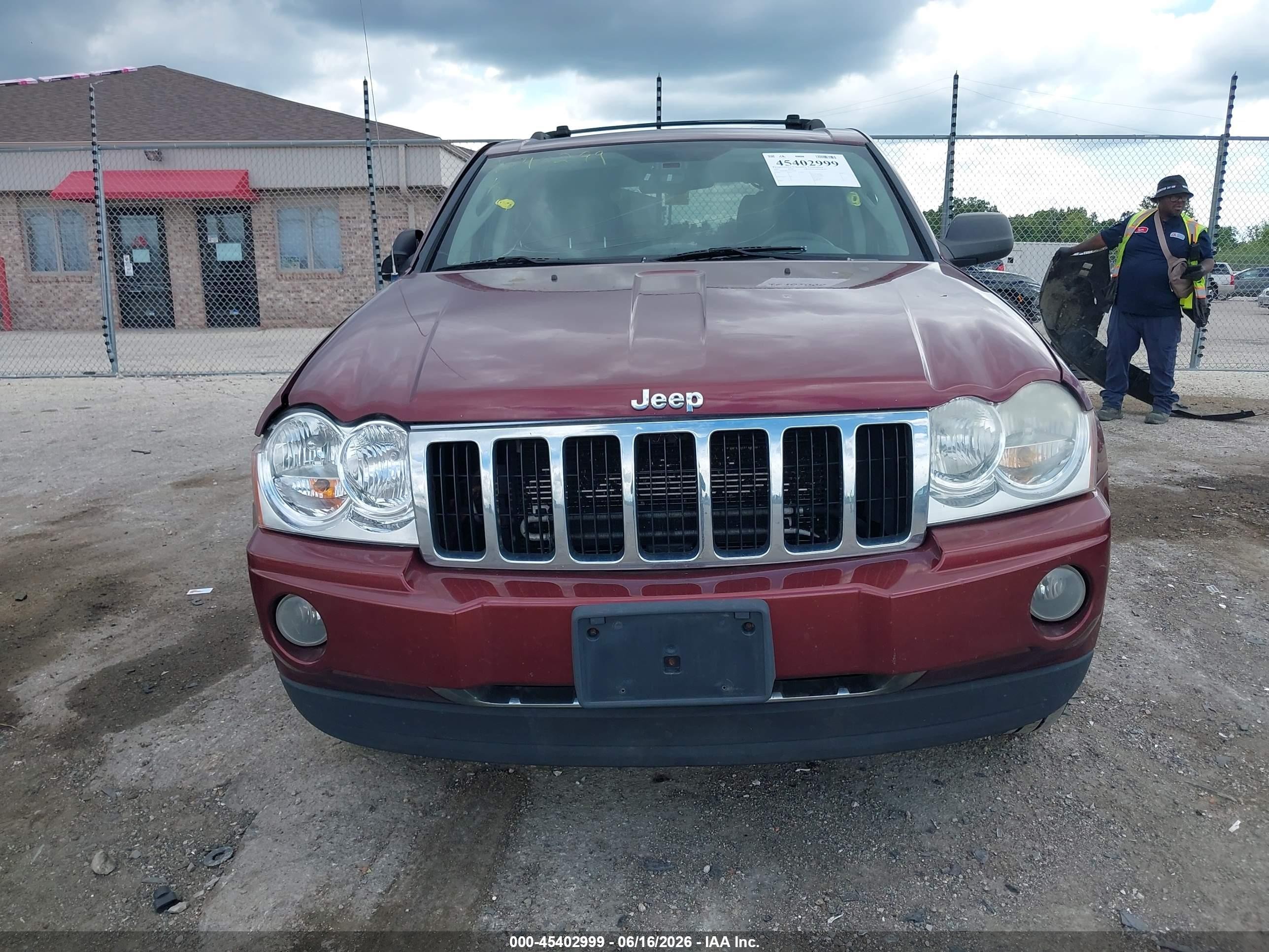 2007 Jeep Grand Cherokee Limited Maroon vin: 1J8HR58P27C532164