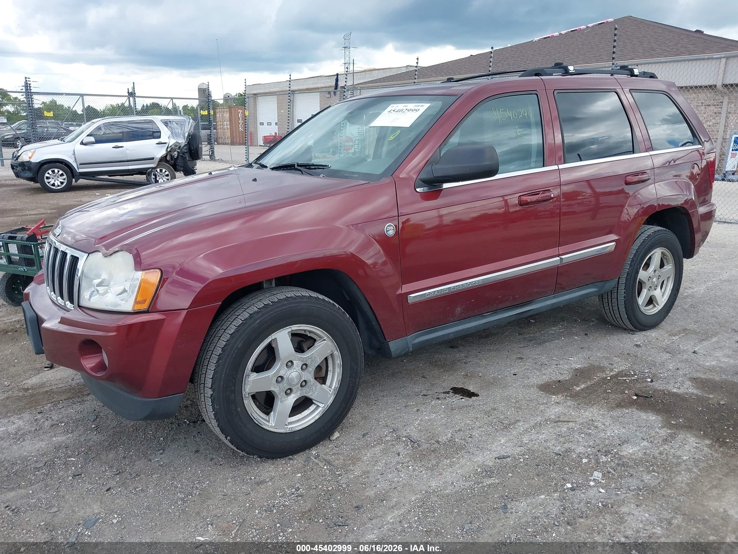 2007 Jeep Grand Cherokee Limited Maroon vin: 1J8HR58P27C532164