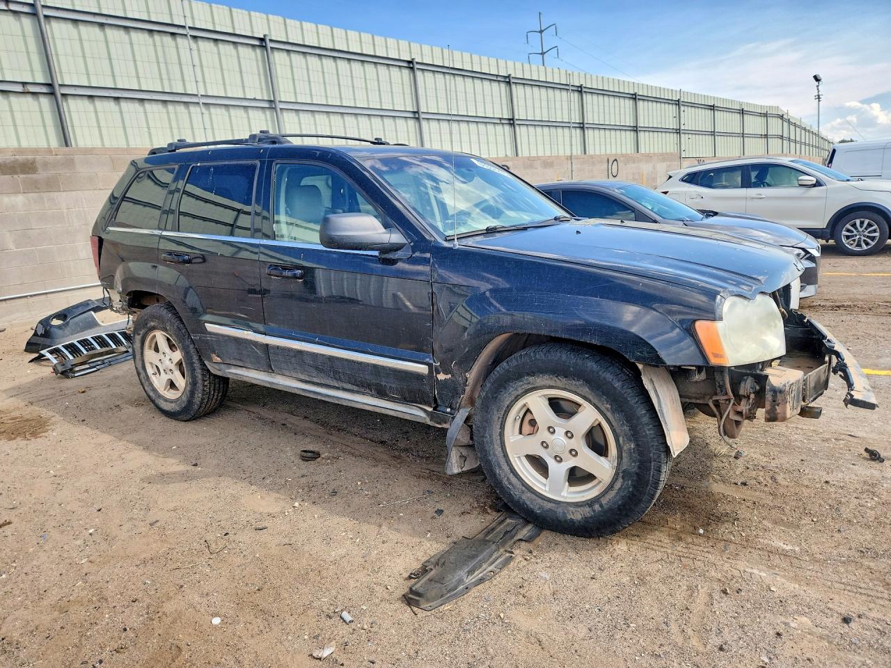 2007 Jeep Grand Cherokee Limited Black vin: 1J8HR58P47C523434