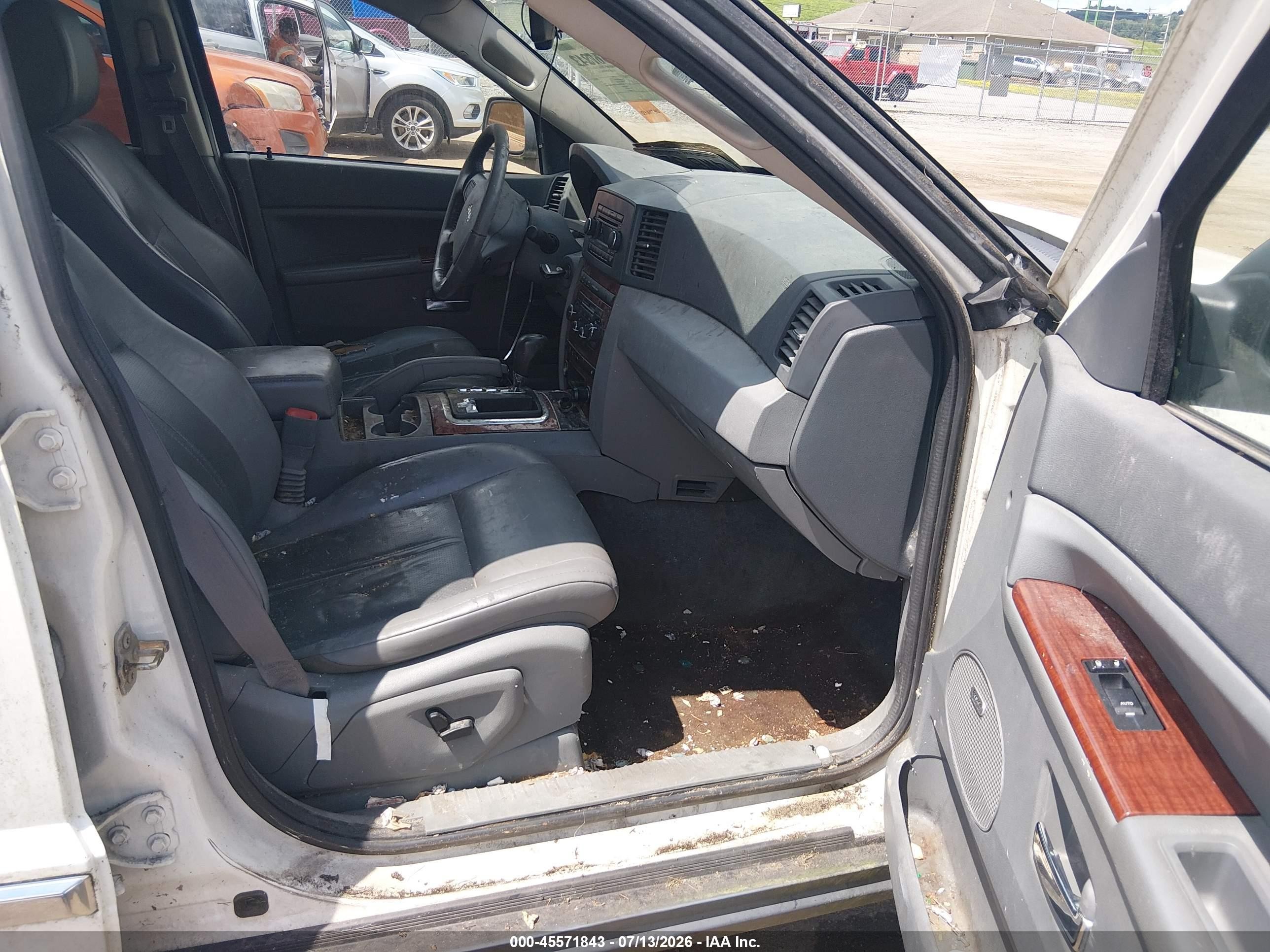 2007 Jeep Grand Cherokee Limited White vin: 1J8HR58P67C532460