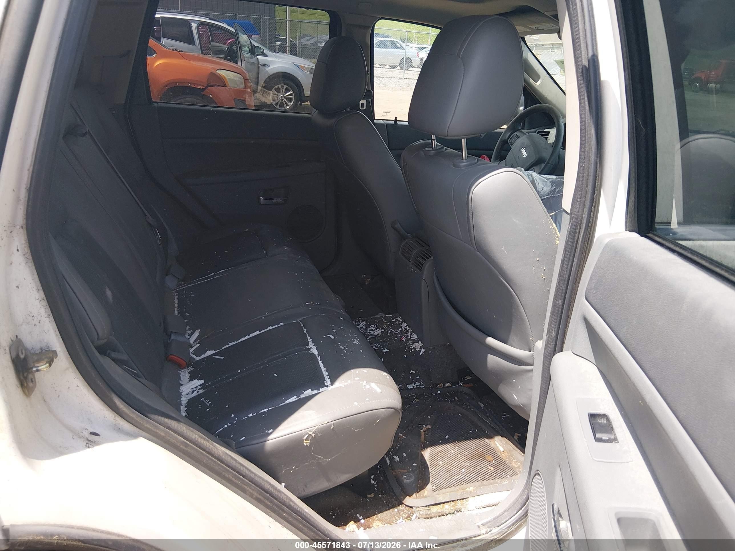 2007 Jeep Grand Cherokee Limited White vin: 1J8HR58P67C532460