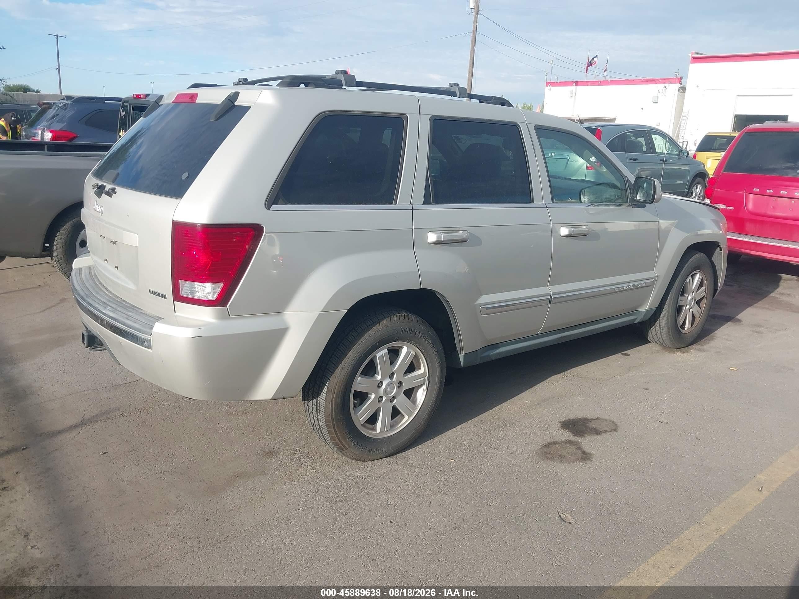 2009 Jeep Grand Cherokee Limited Silver vin: 1J8HR58T19C544936