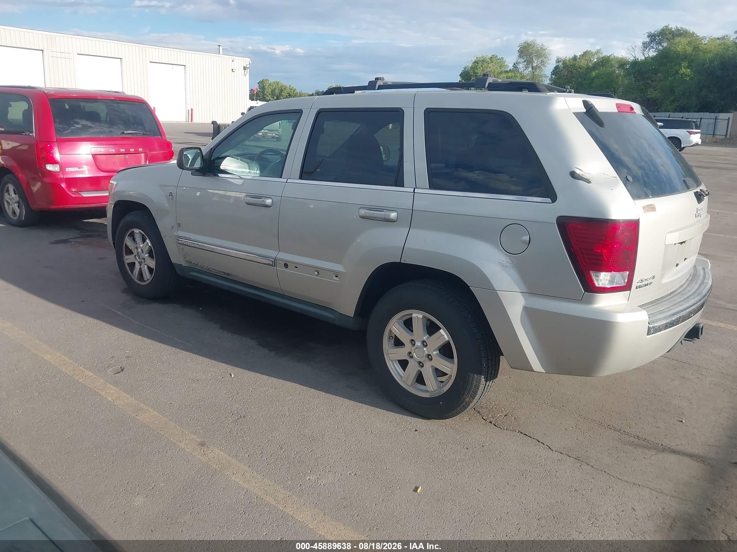 2009 Jeep Grand Cherokee Limited Silver vin: 1J8HR58T19C544936