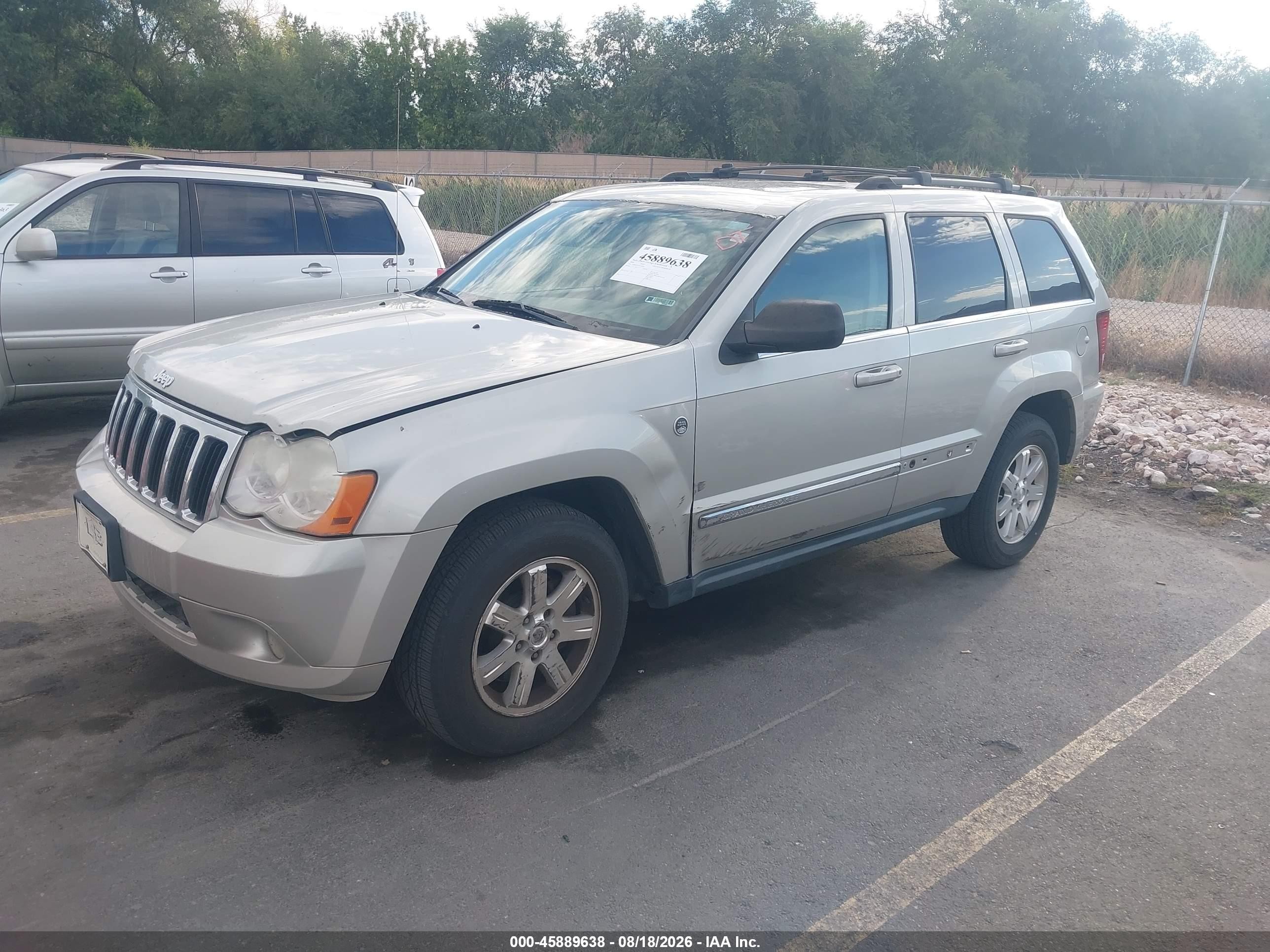 2009 Jeep Grand Cherokee Limited Silver vin: 1J8HR58T19C544936