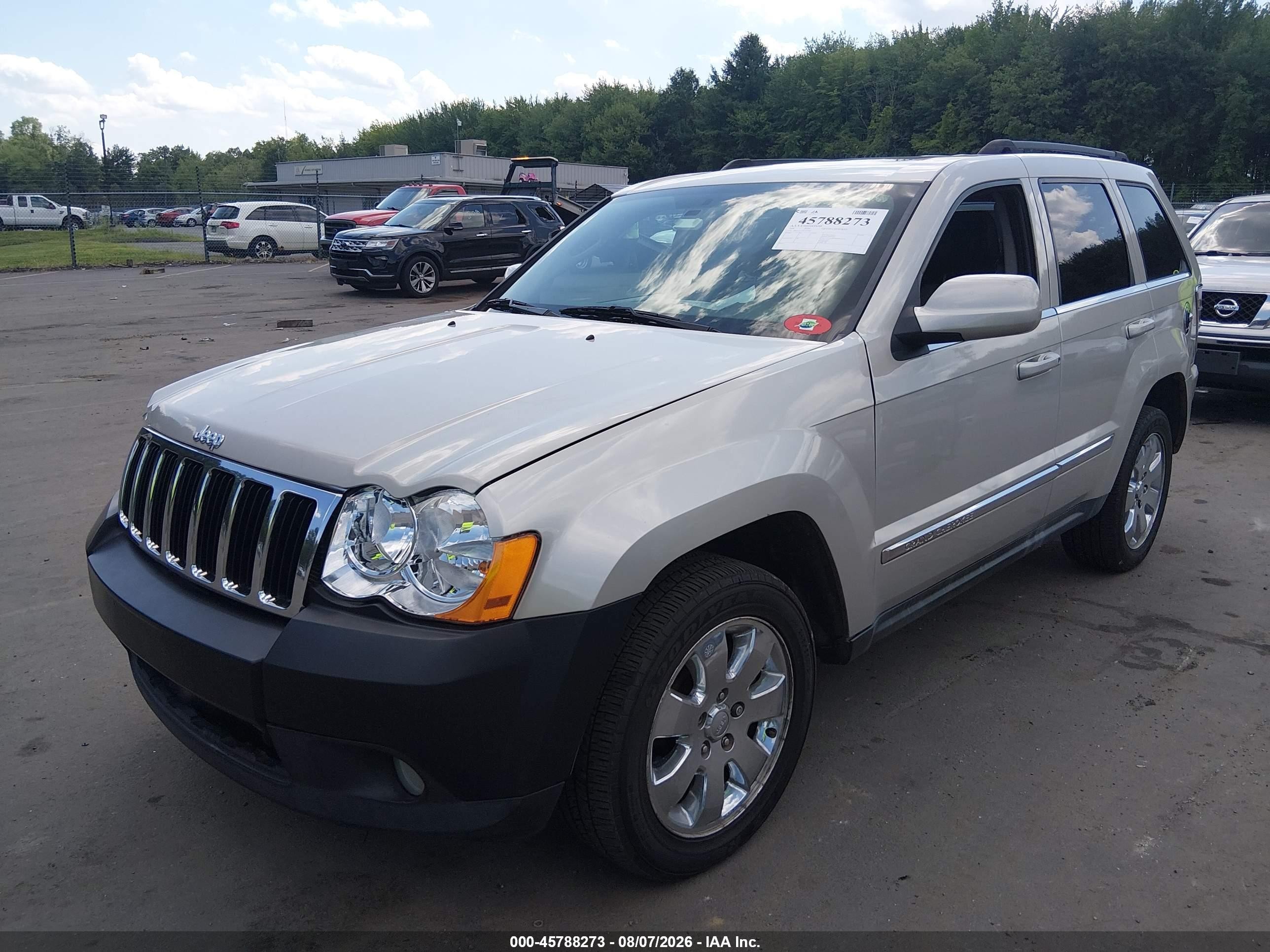 2009 Jeep Grand Cherokee Limited Серебряный vin: 1J8HR58T49C535499