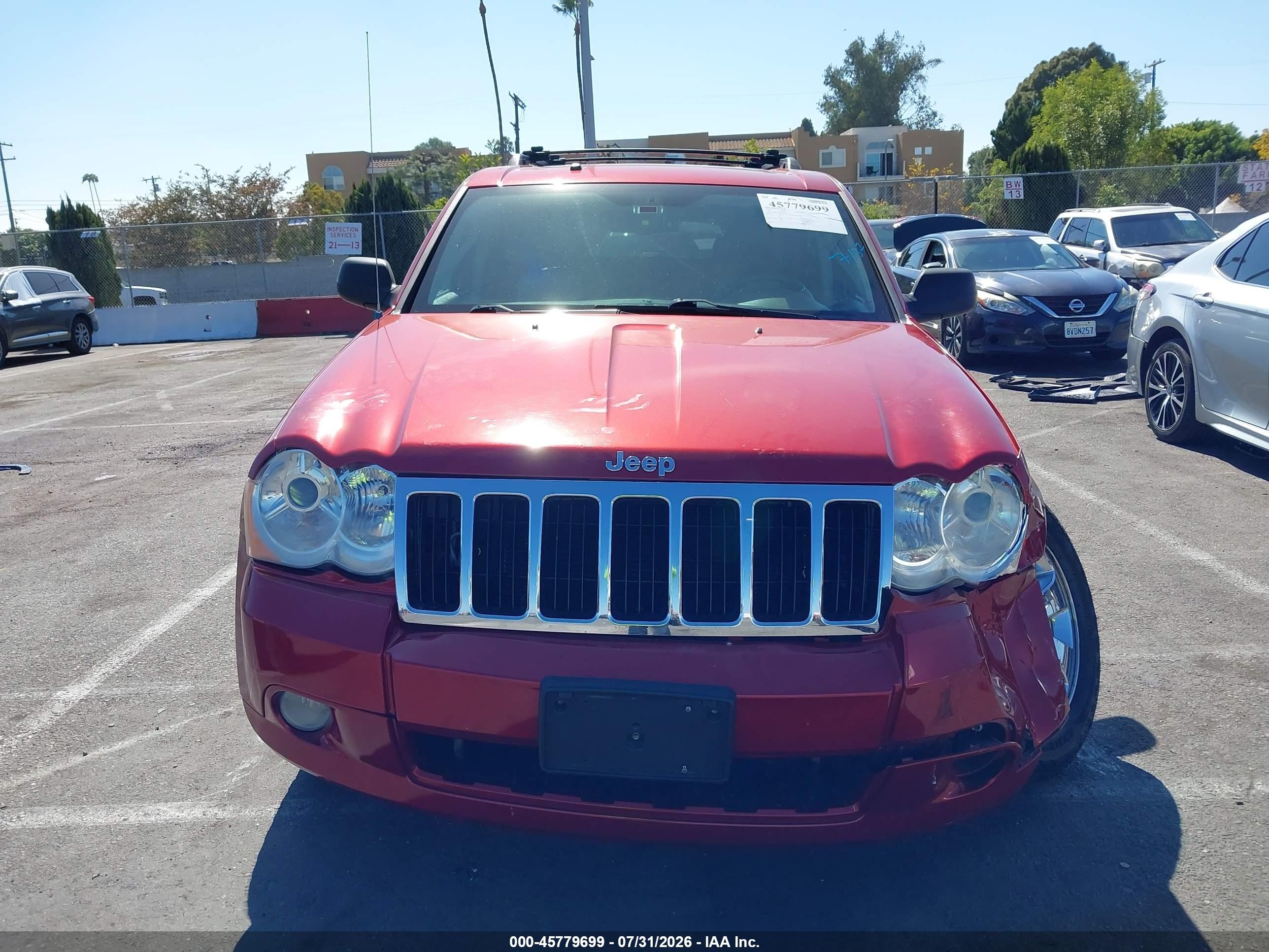 2009 Jeep Grand Cherokee Limited Red vin: 1J8HR58T49C542419