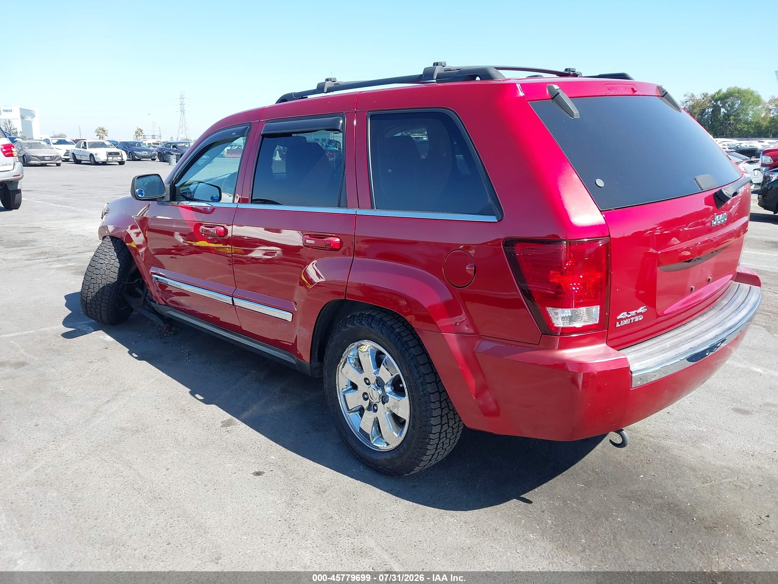 2009 Jeep Grand Cherokee Limited Red vin: 1J8HR58T49C542419