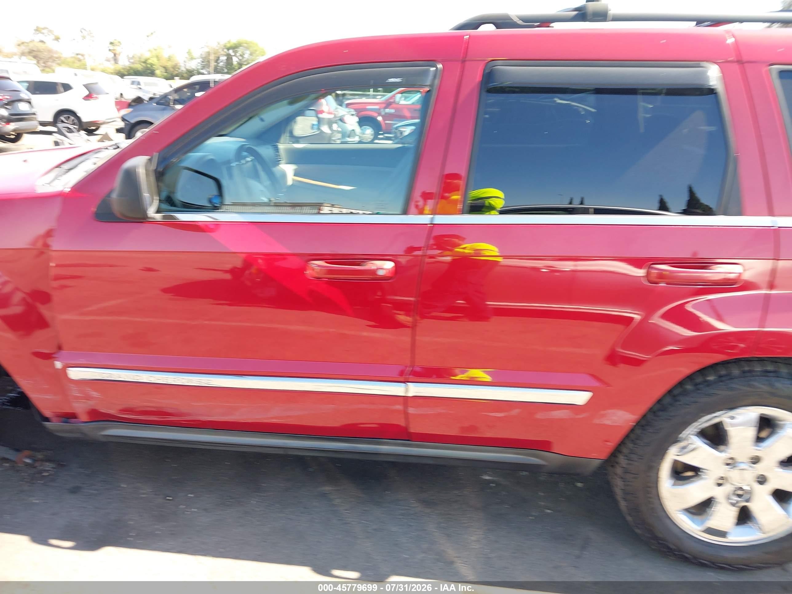 2009 Jeep Grand Cherokee Limited Red vin: 1J8HR58T49C542419