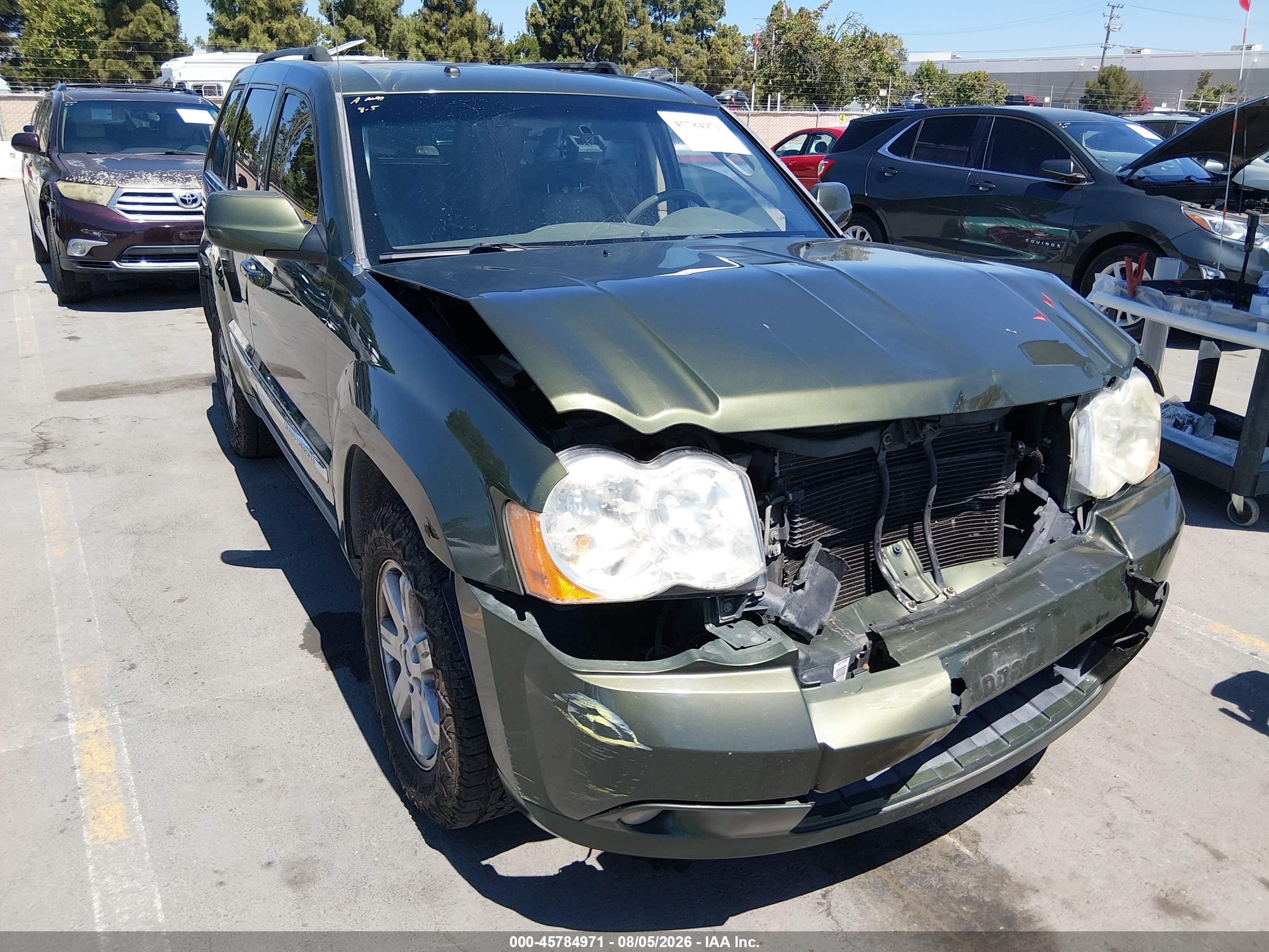 2009 Jeep Grand Cherokee Limited Green vin: 1J8HR58T79C520365