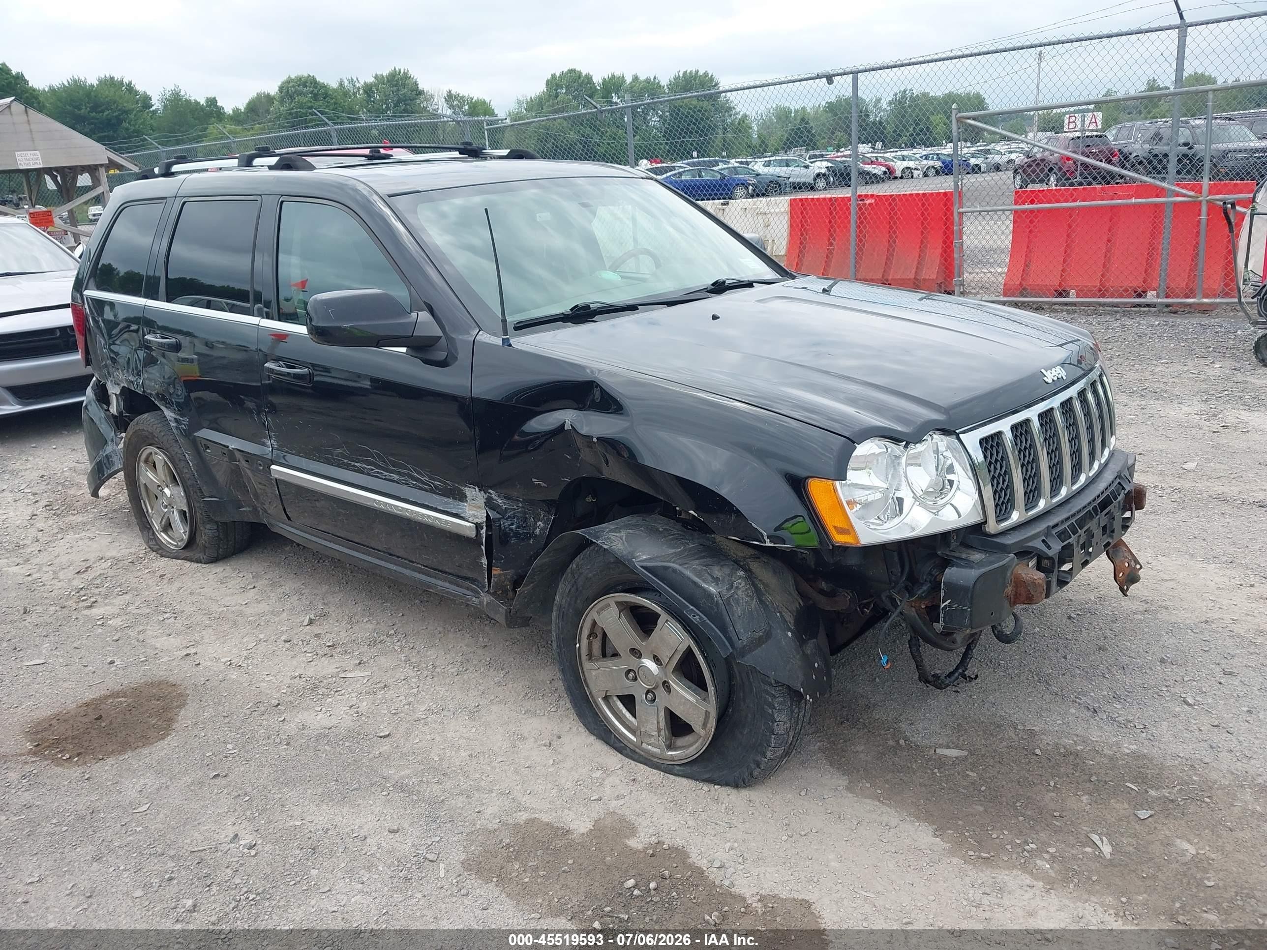 2007 Jeep Grand Cherokee Overland Black vin: 1J8HR68207C609270