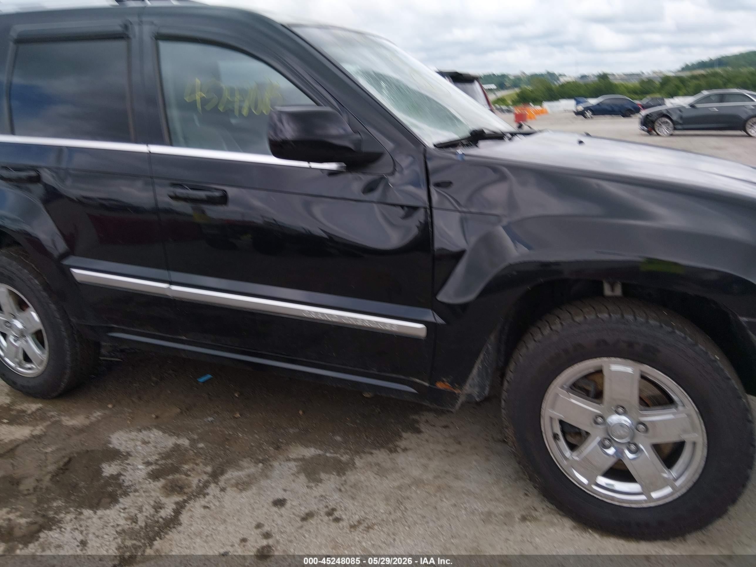 2007 Jeep Grand Cherokee Overland Black vin: 1J8HR68227C503256