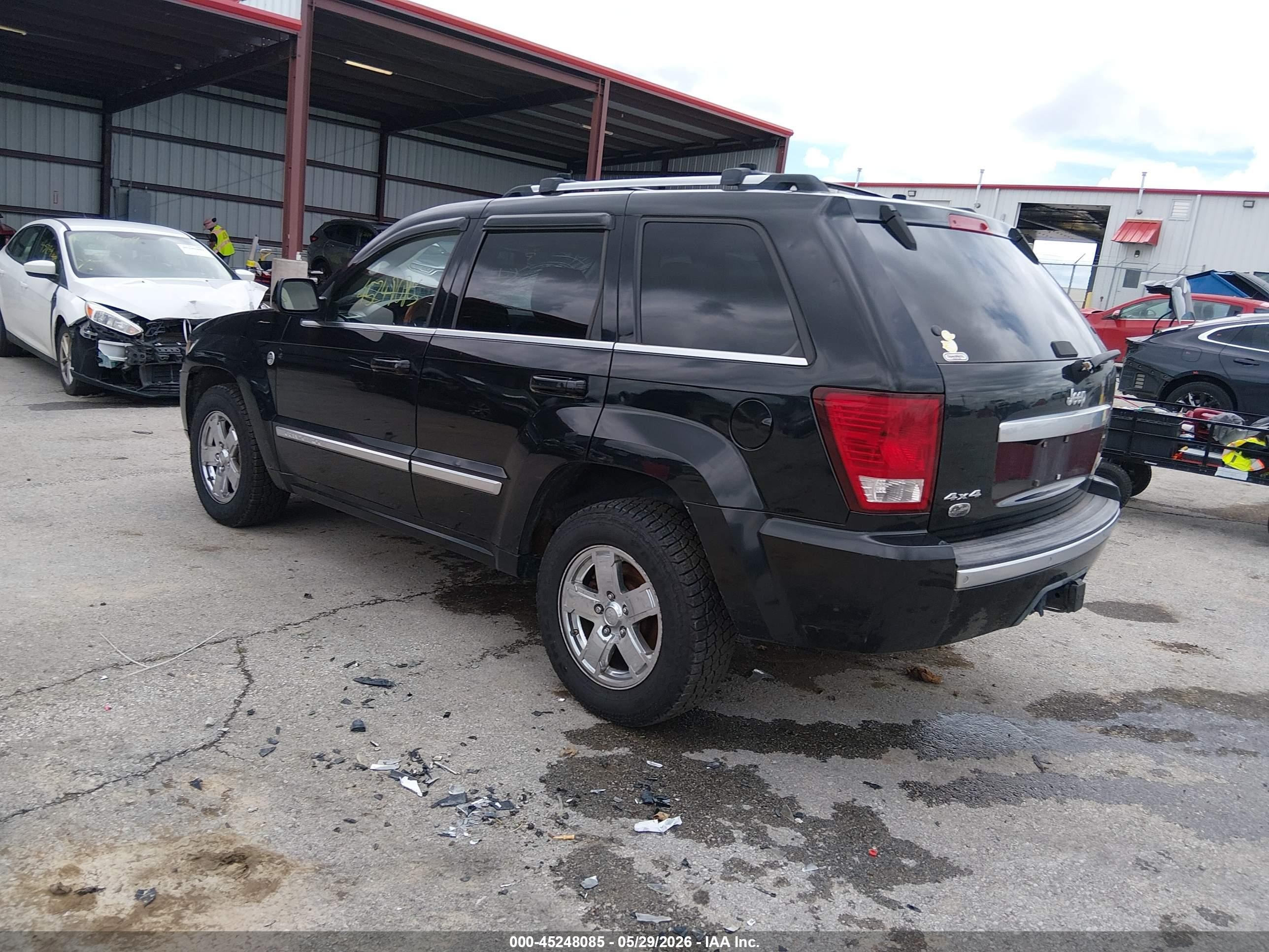 2007 Jeep Grand Cherokee Overland Black vin: 1J8HR68227C503256