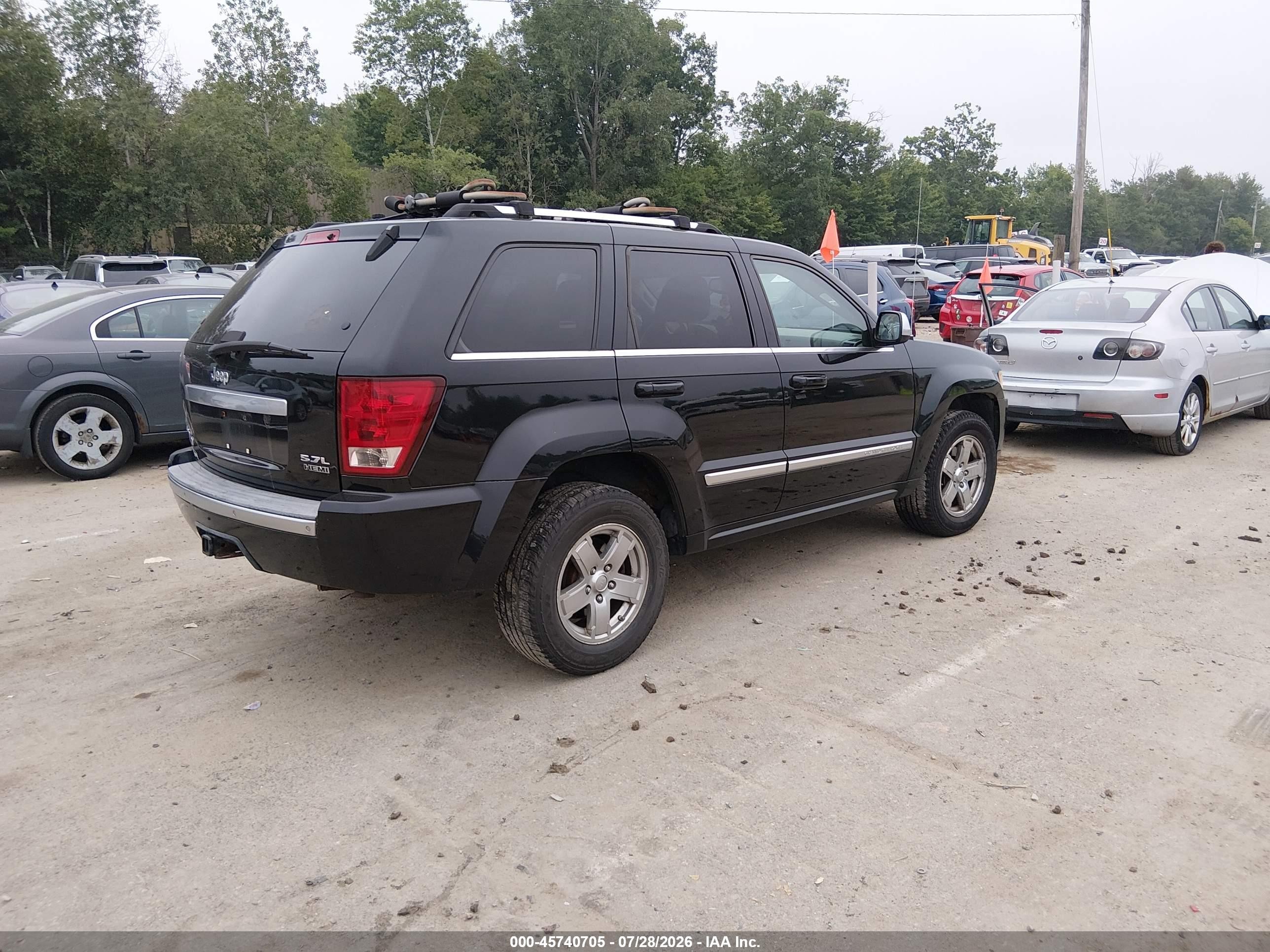 2006 Jeep Grand Cherokee Overland Black vin: 1J8HR68236C190653