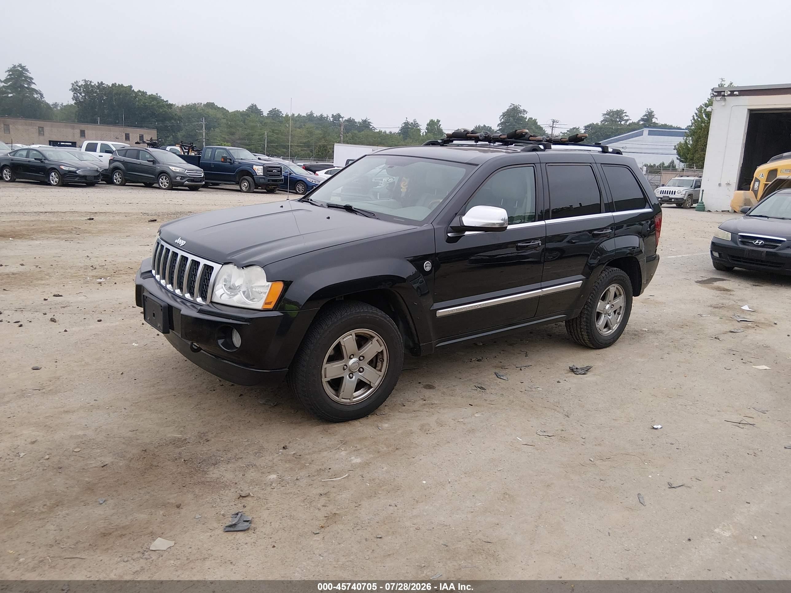 2006 Jeep Grand Cherokee Overland Black vin: 1J8HR68236C190653