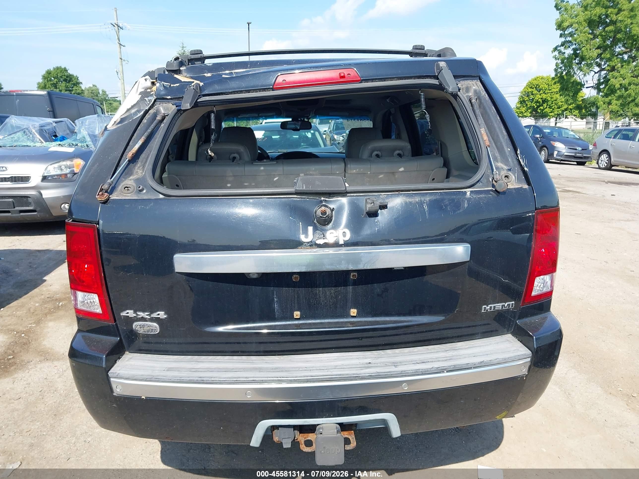 2007 Jeep Grand Cherokee Overland Black vin: 1J8HR68267C556557