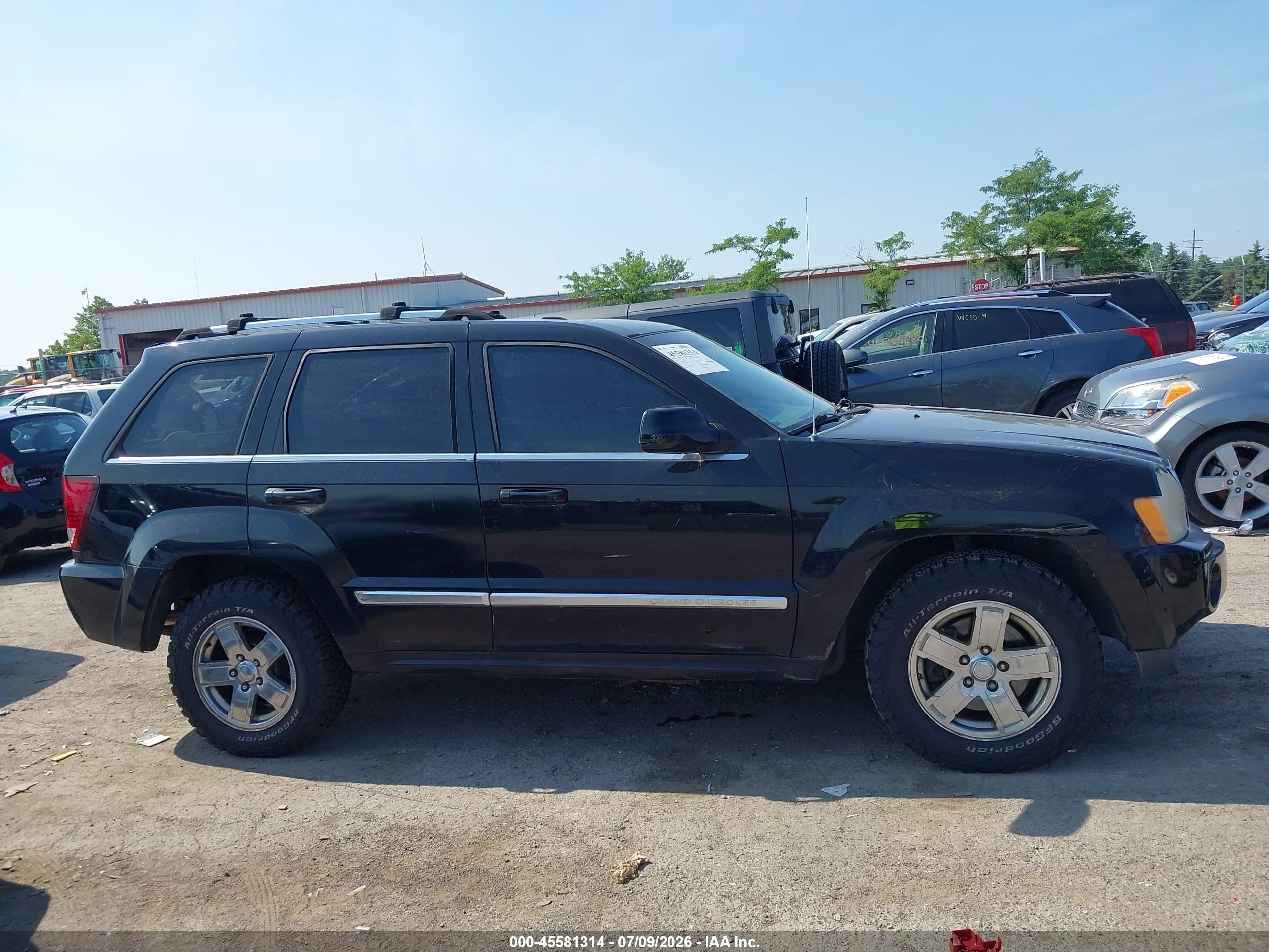 2007 Jeep Grand Cherokee Overland Black vin: 1J8HR68267C556557