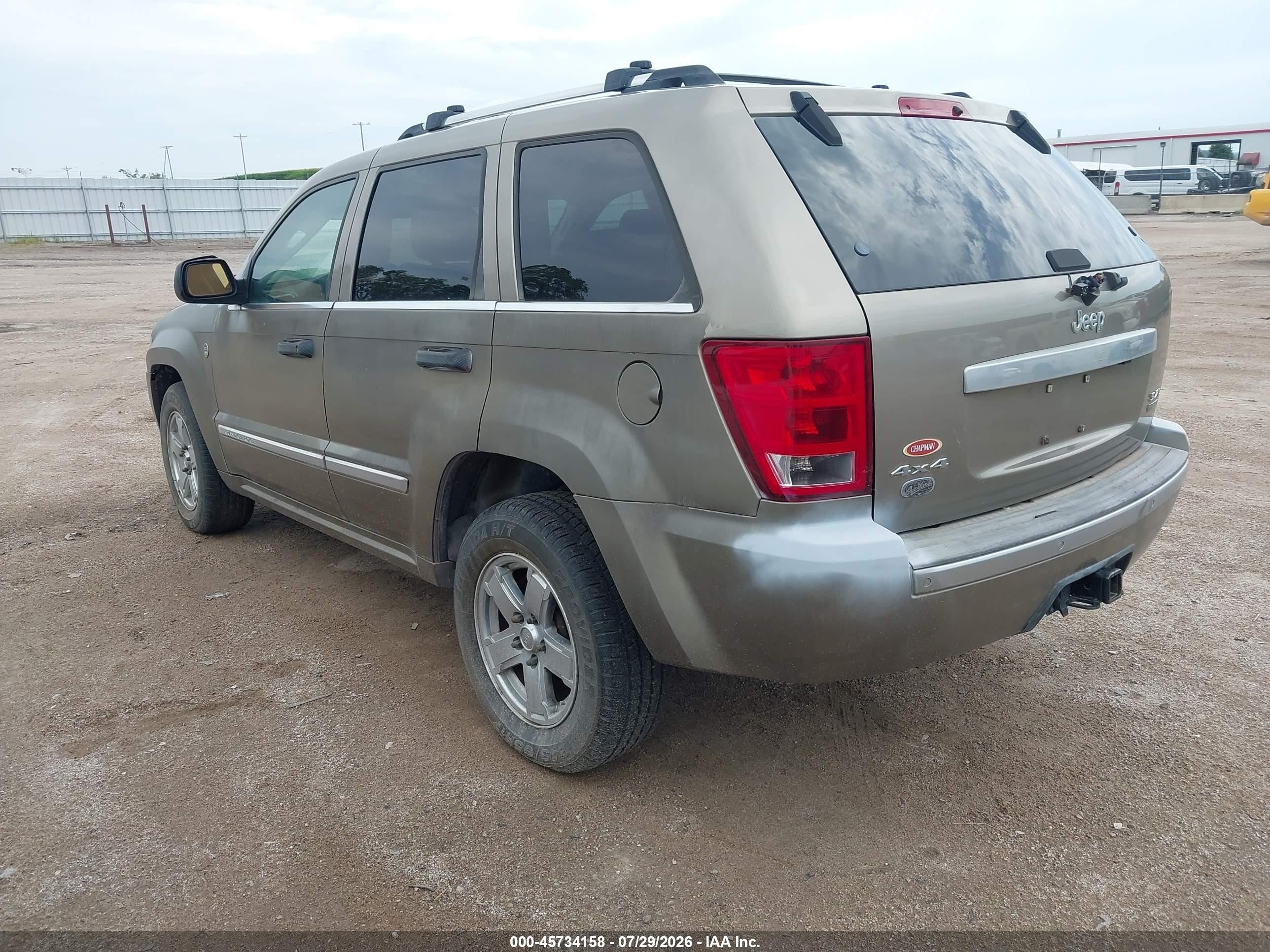 2006 Jeep Grand Cherokee Overland Gold vin: 1J8HR68286C220021
