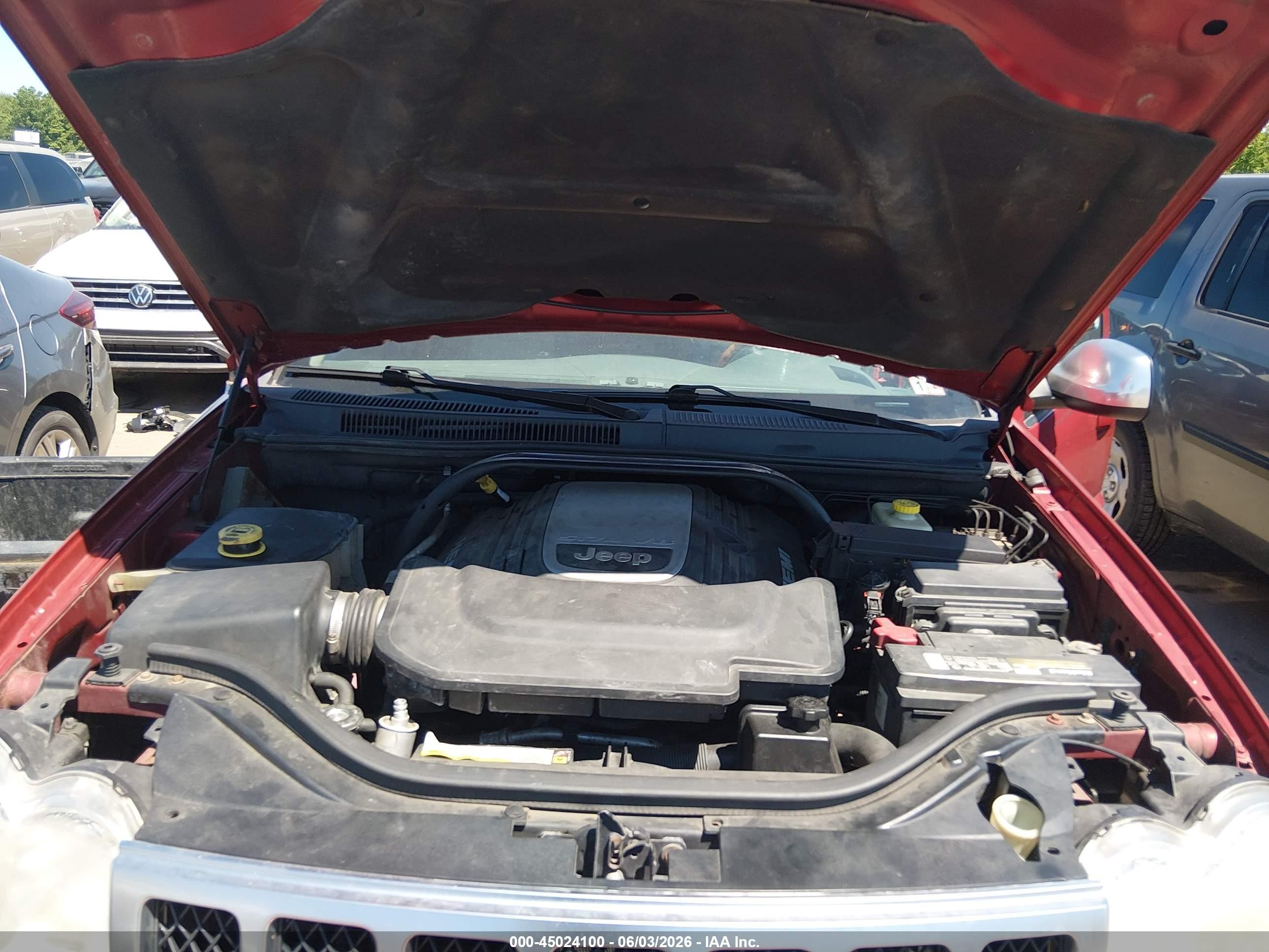 2006 Jeep Grand Cherokee Overland Red vin: 1J8HR68286C284463