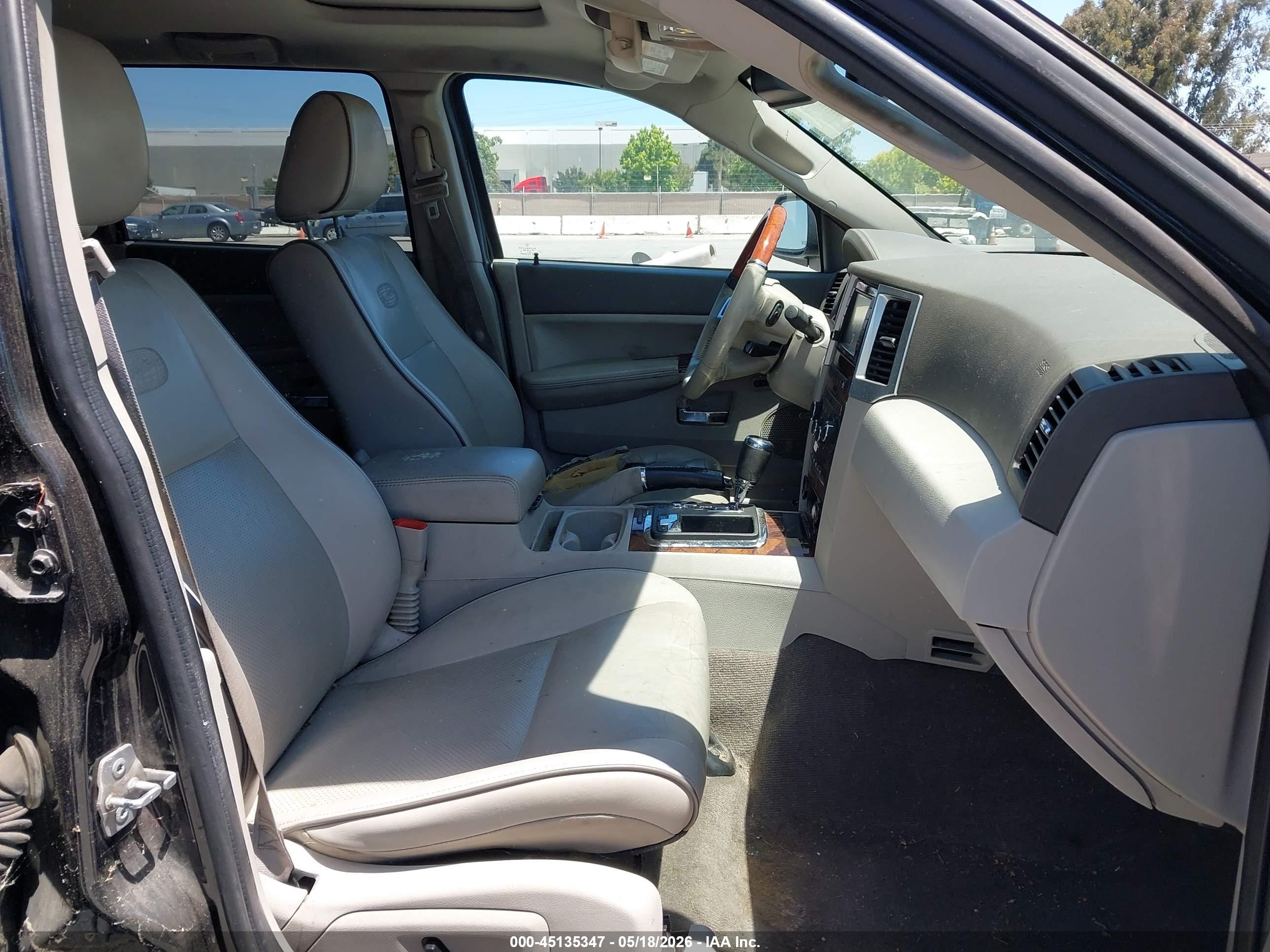 2009 Jeep Grand Cherokee Overland Black vin: 1J8HR68T49C507403