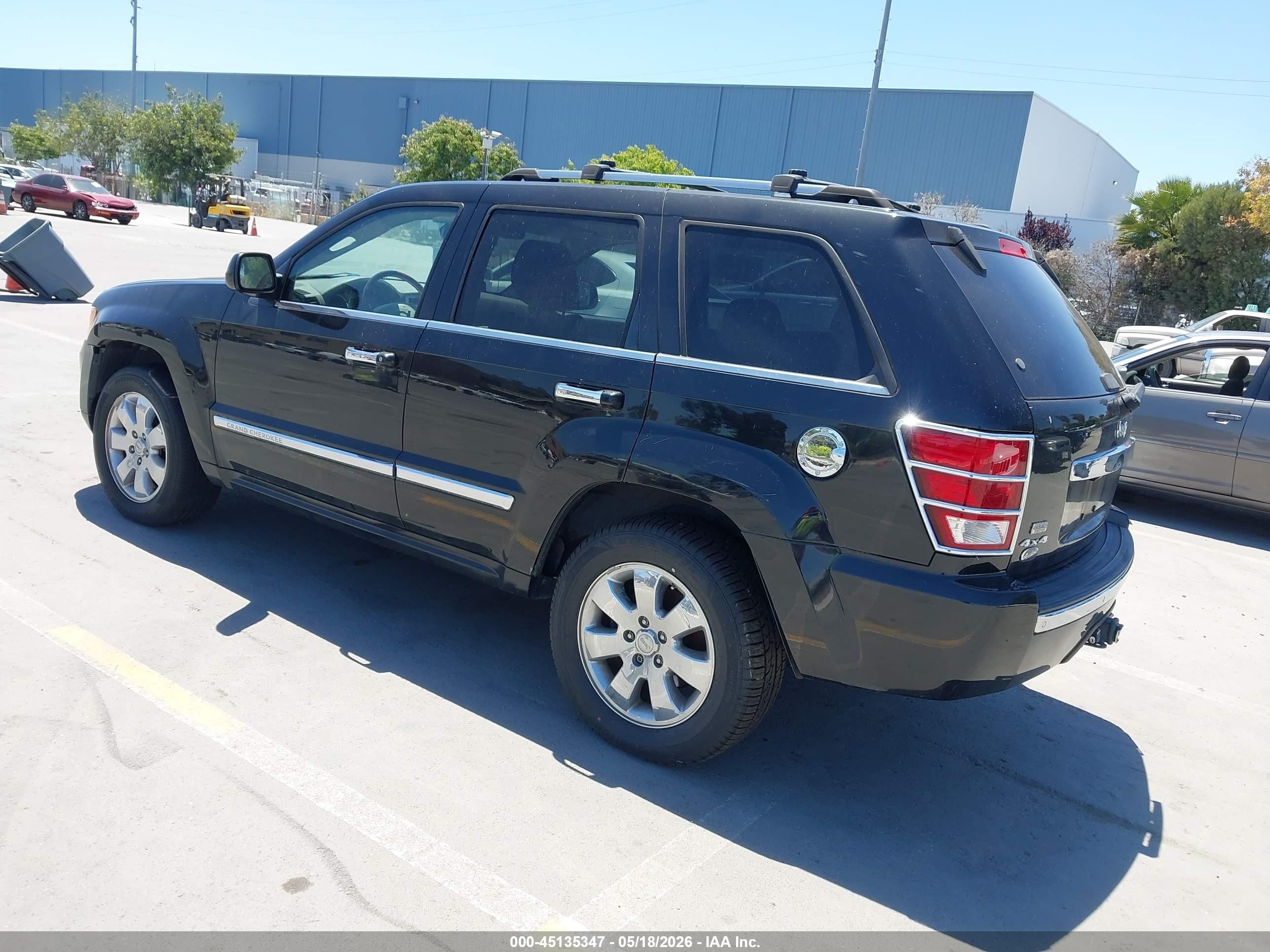 2009 Jeep Grand Cherokee Overland Black vin: 1J8HR68T49C507403