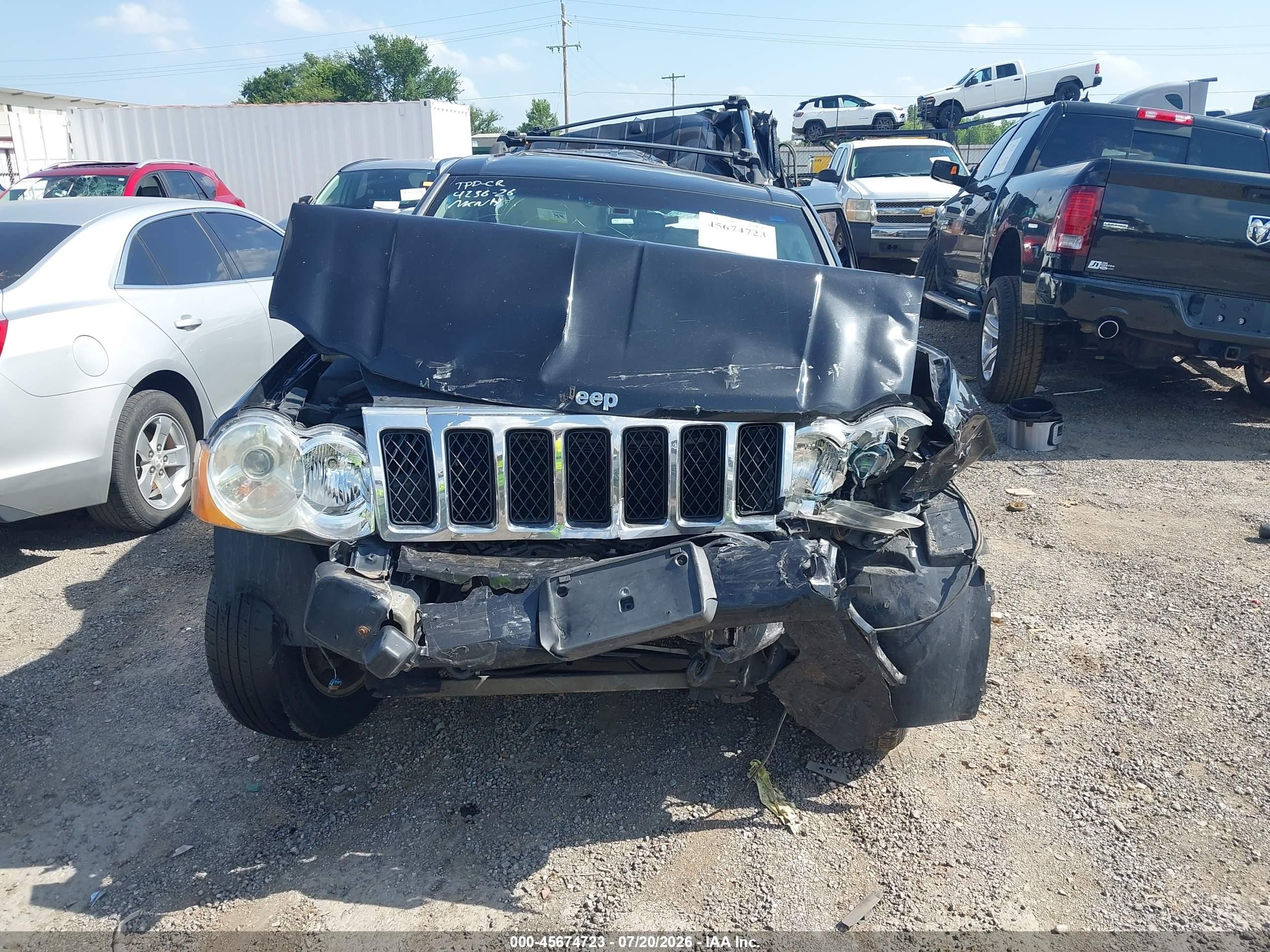 2009 Jeep Grand Cherokee Overland Black vin: 1J8HR68TX9C537182