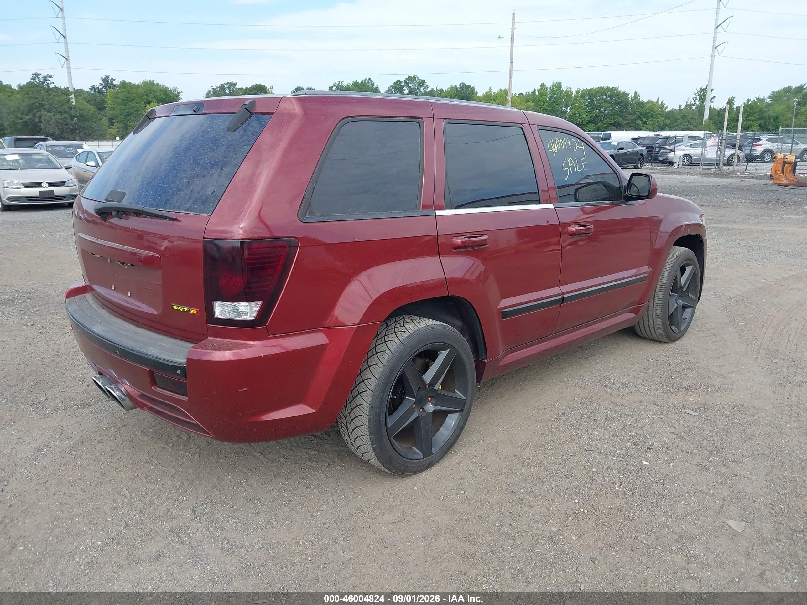 2008 Jeep Grand Cherokee Srt8 Красный vin: 1J8HR78328C201014
