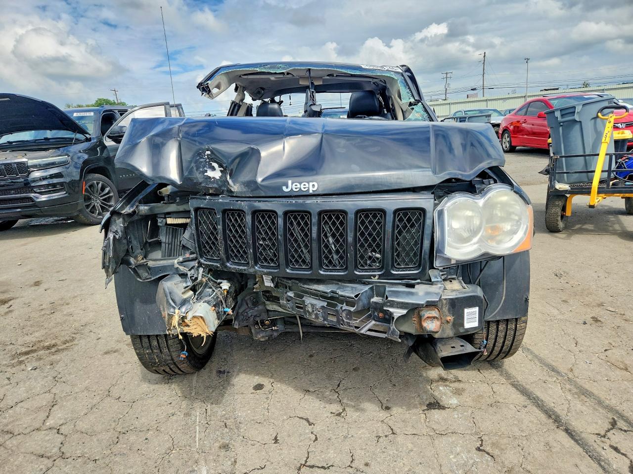 2008 Jeep Grand Cherokee Srt-8 Black vin: 1J8HR78348C101013