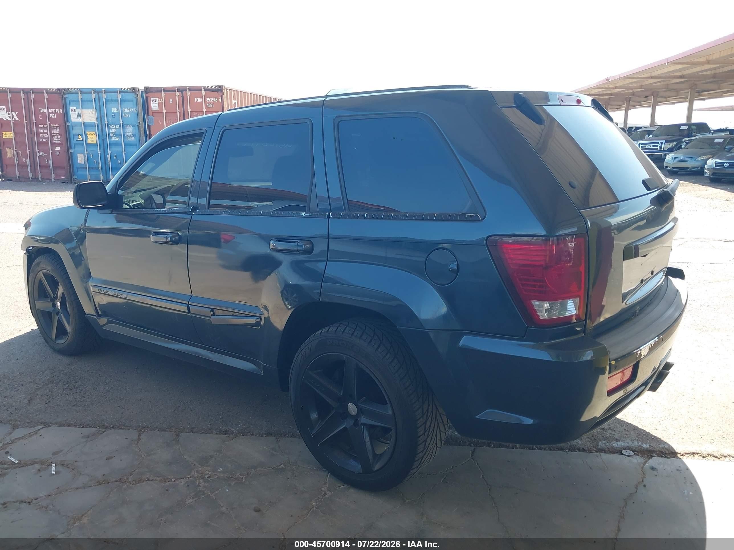 2008 Jeep Grand Cherokee Srt8 Dark Blue vin: 1J8HR78348C174334