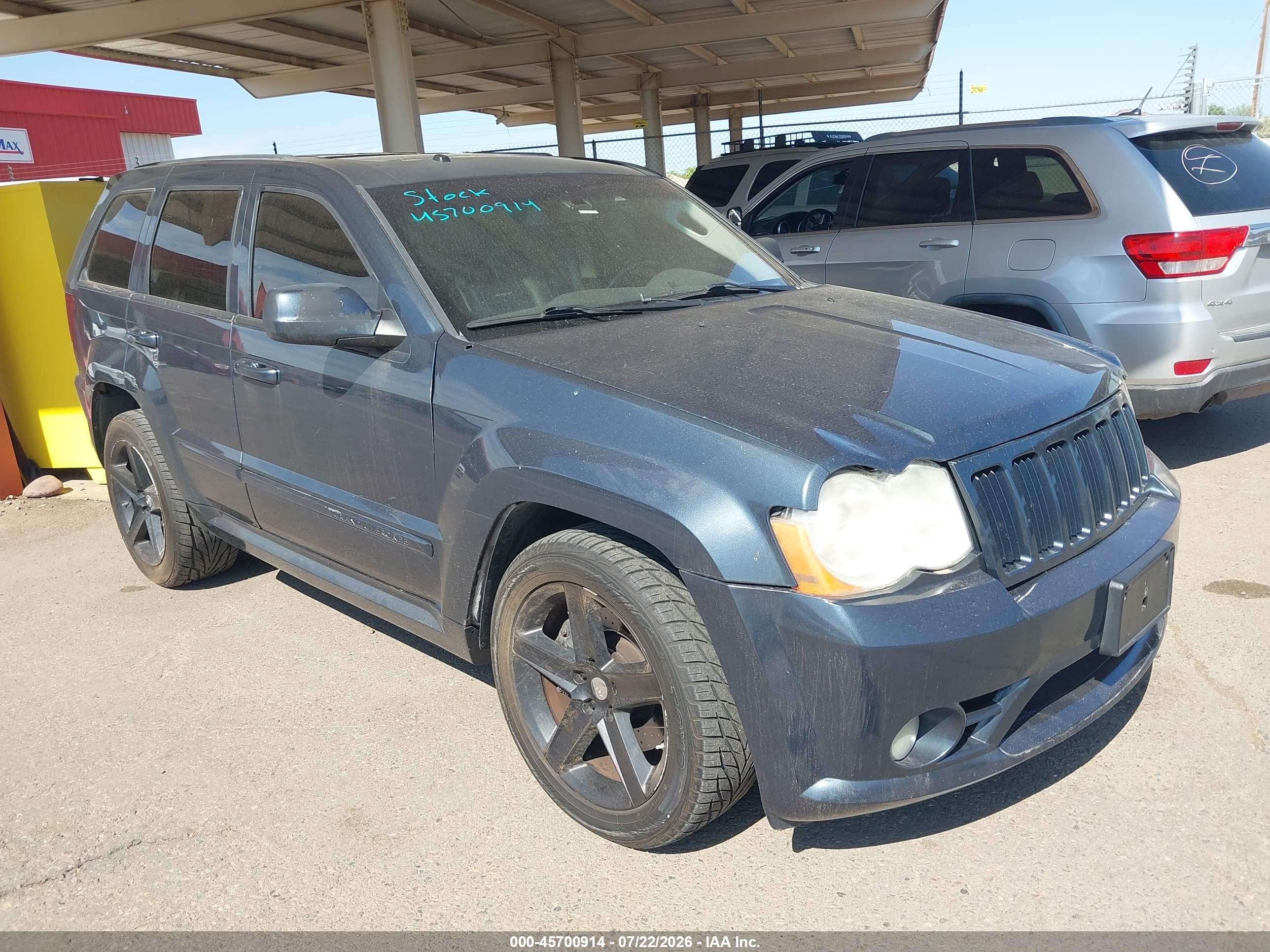 2008 Jeep Grand Cherokee Srt8 Dark Blue vin: 1J8HR78348C174334