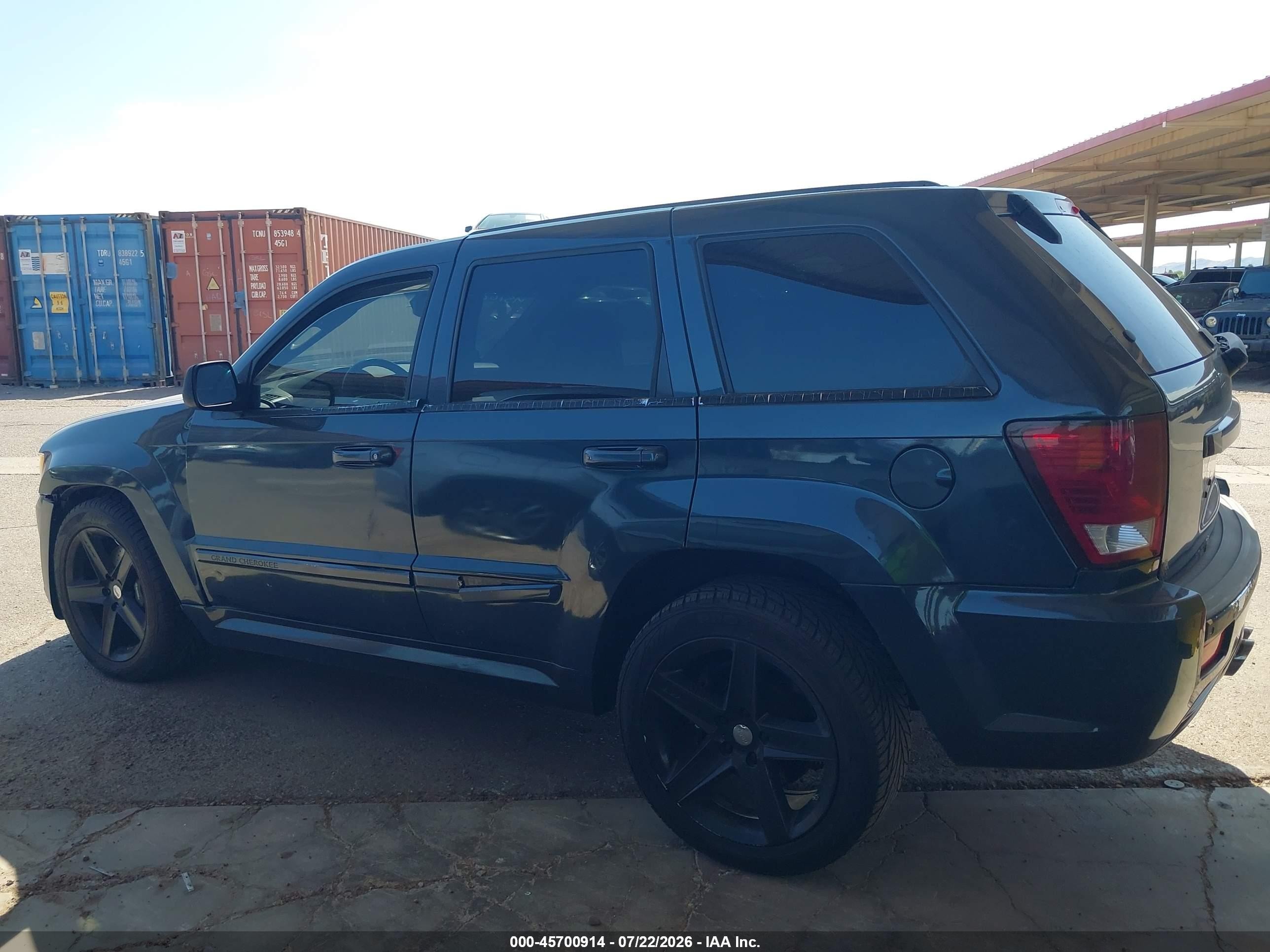 2008 Jeep Grand Cherokee Srt8 Dark Blue vin: 1J8HR78348C174334