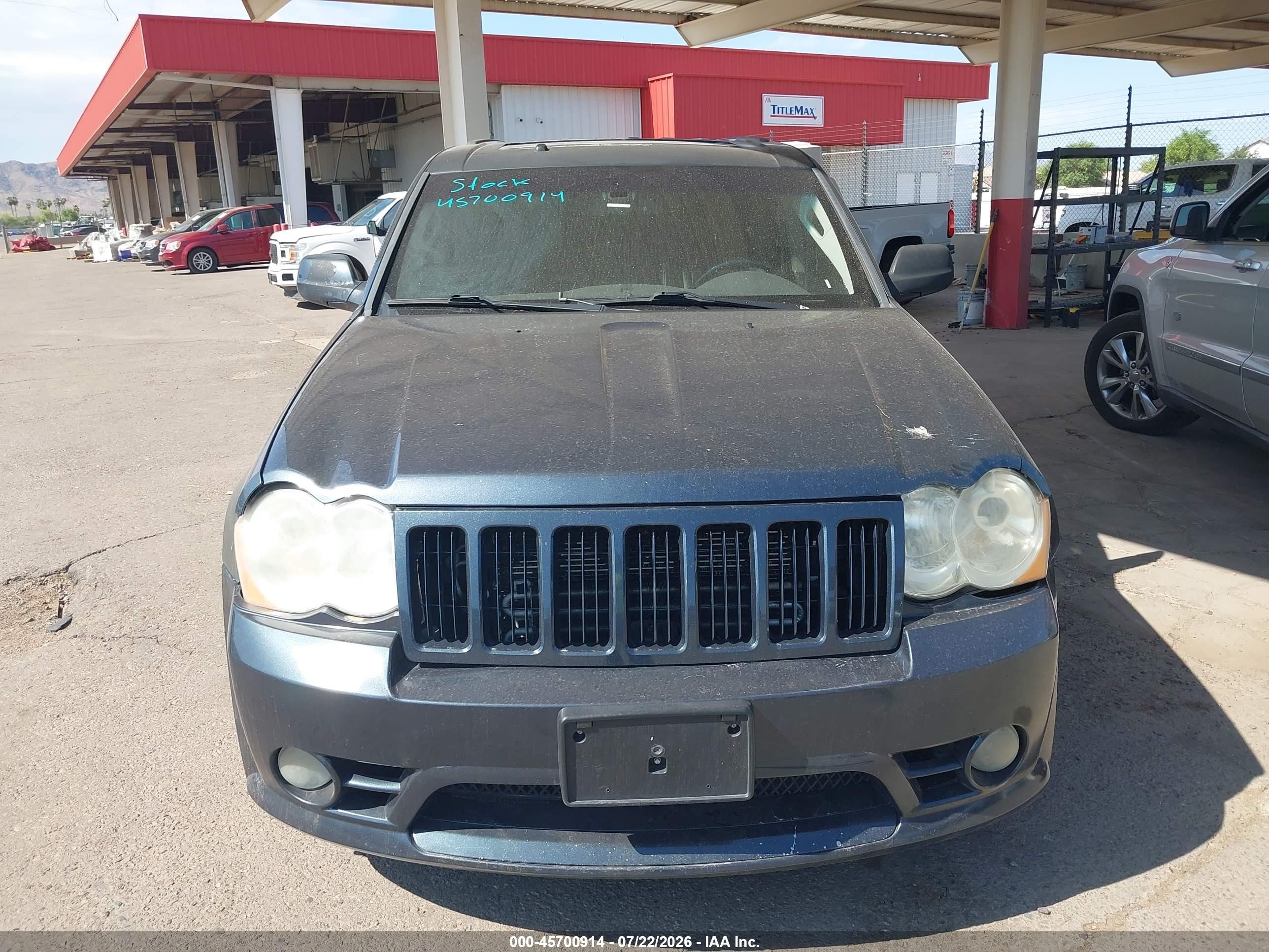 2008 Jeep Grand Cherokee Srt8 Dark Blue vin: 1J8HR78348C174334