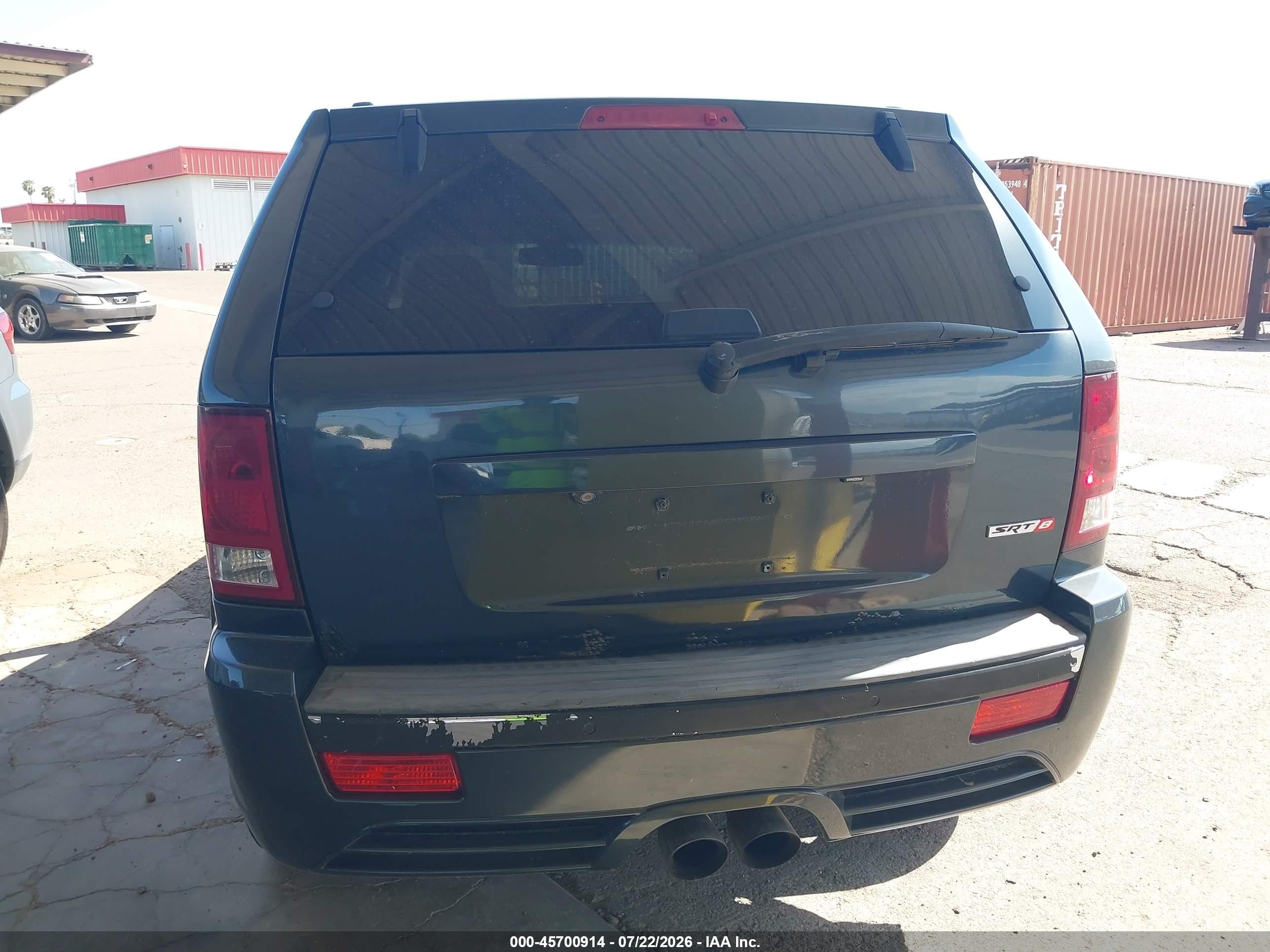 2008 Jeep Grand Cherokee Srt8 Dark Blue vin: 1J8HR78348C174334