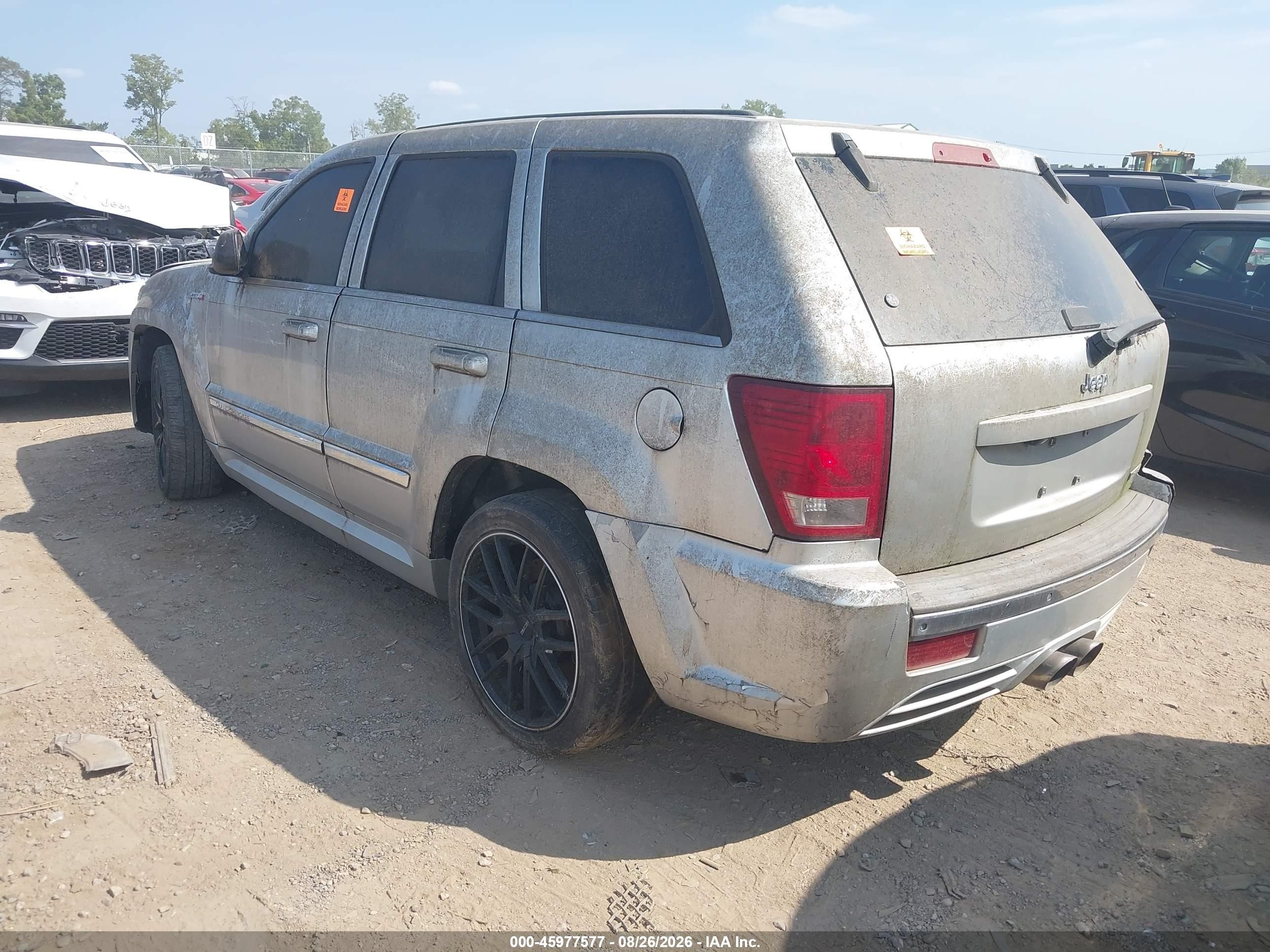 2007 Jeep Grand Cherokee Srt8 Silver vin: 1J8HR78377C568005