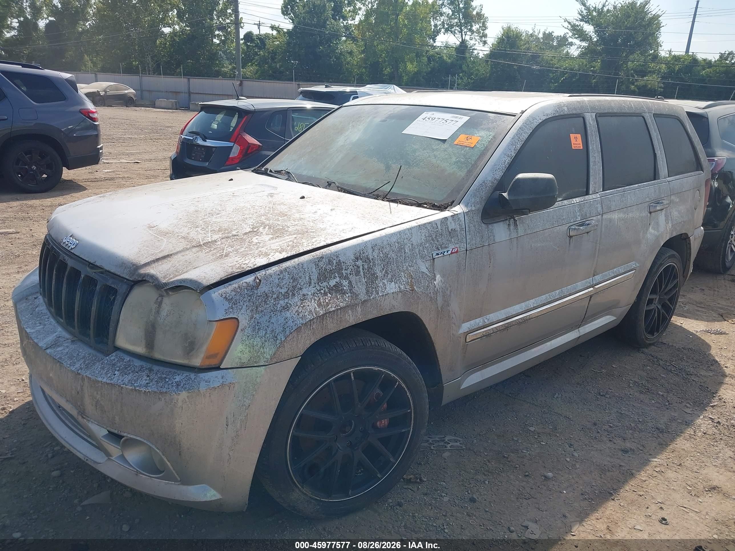 2007 Jeep Grand Cherokee Srt8 Silver vin: 1J8HR78377C568005
