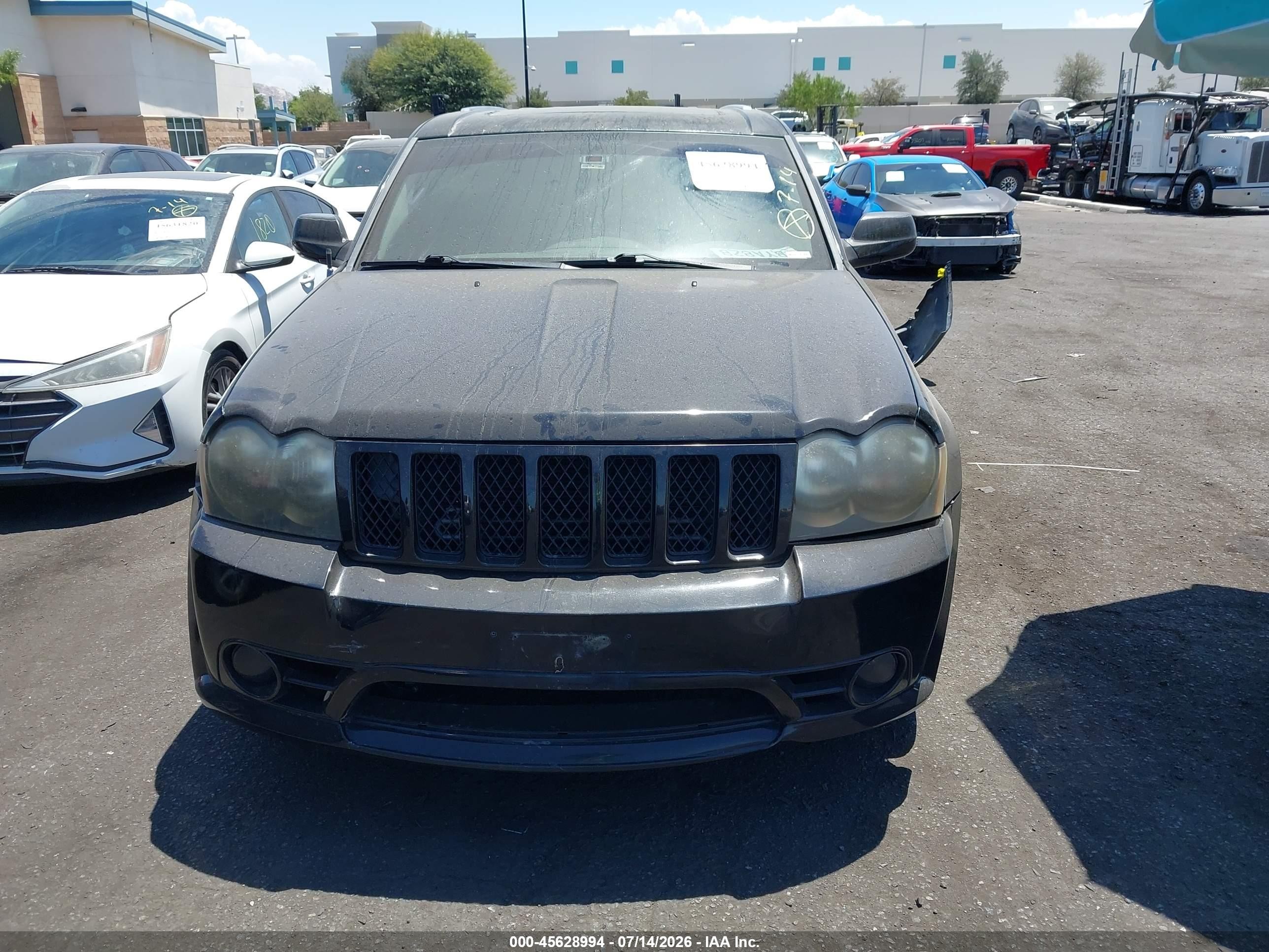 2007 Jeep Grand Cherokee Srt8 Черный vin: 1J8HR78397C651791