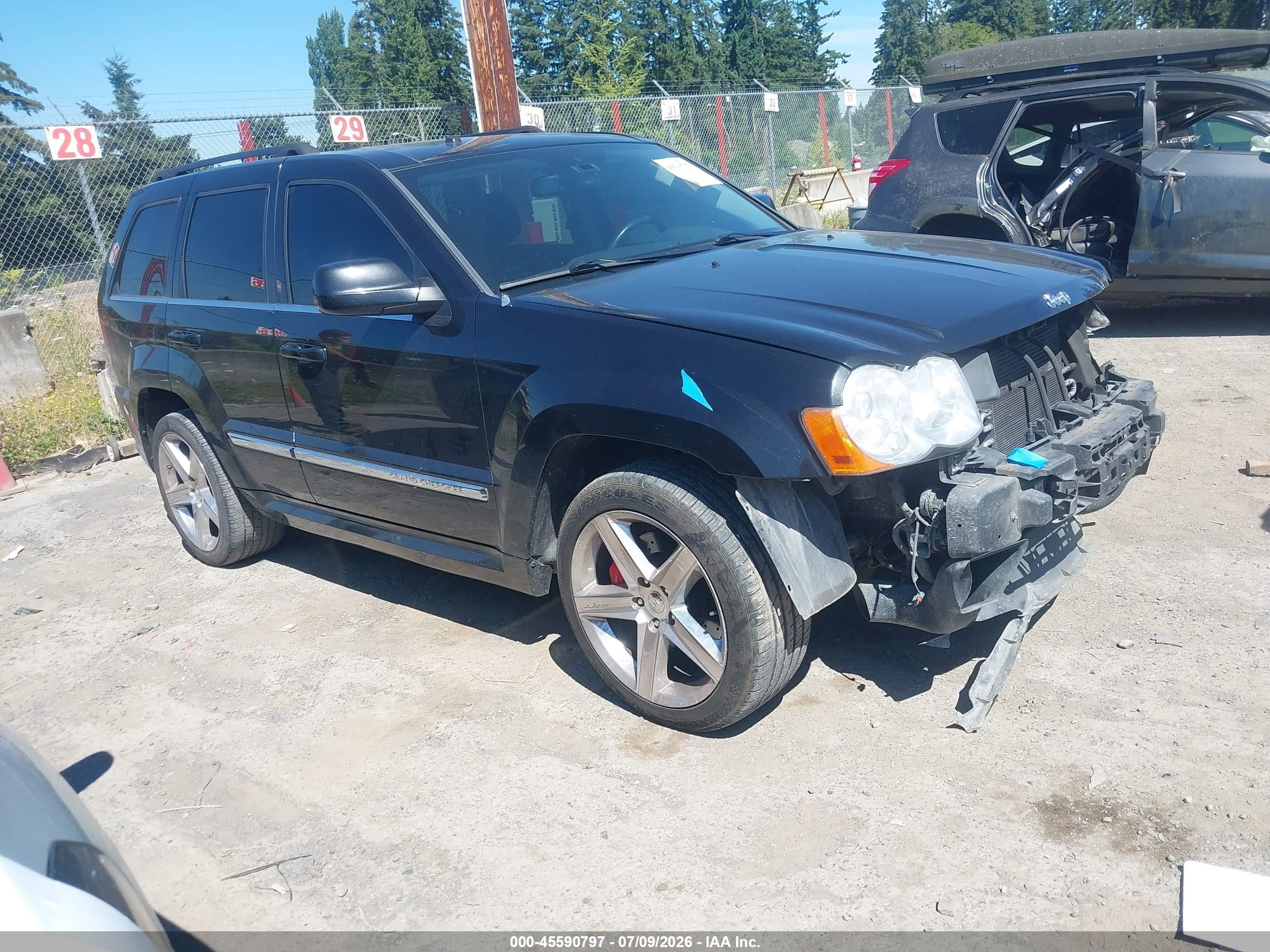 2009 Jeep Grand Cherokee Srt8 Black vin: 1J8HR78W99C509454