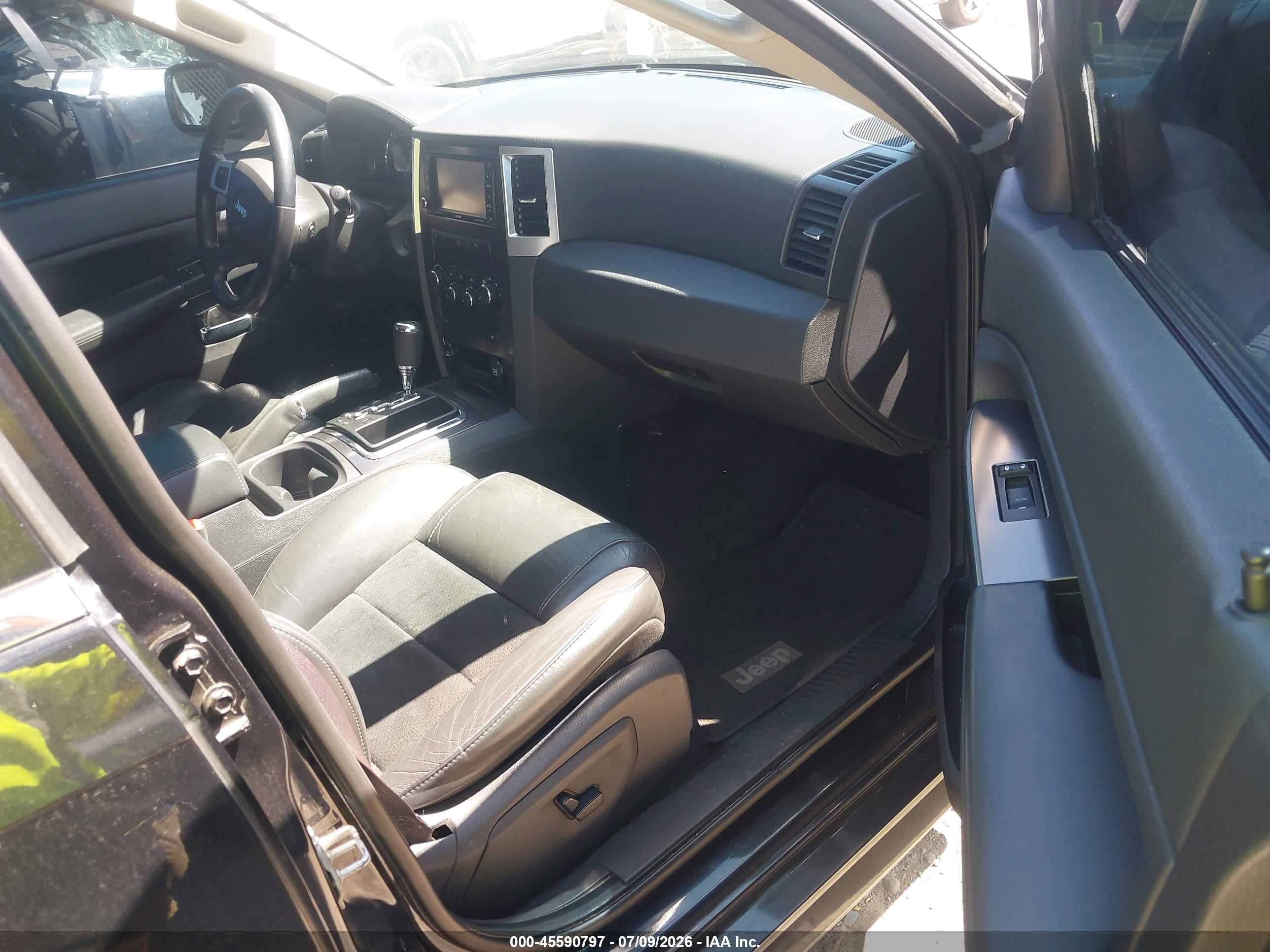 2009 Jeep Grand Cherokee Srt8 Black vin: 1J8HR78W99C509454