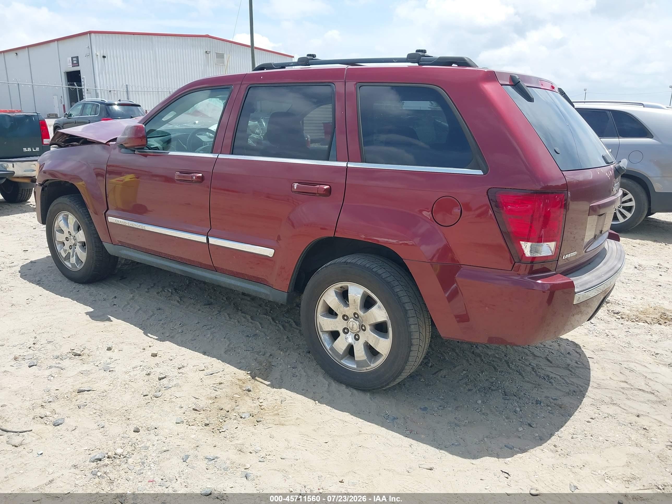 2008 Jeep Grand Cherokee Limited Бордовый vin: 1J8HS58218C228625
