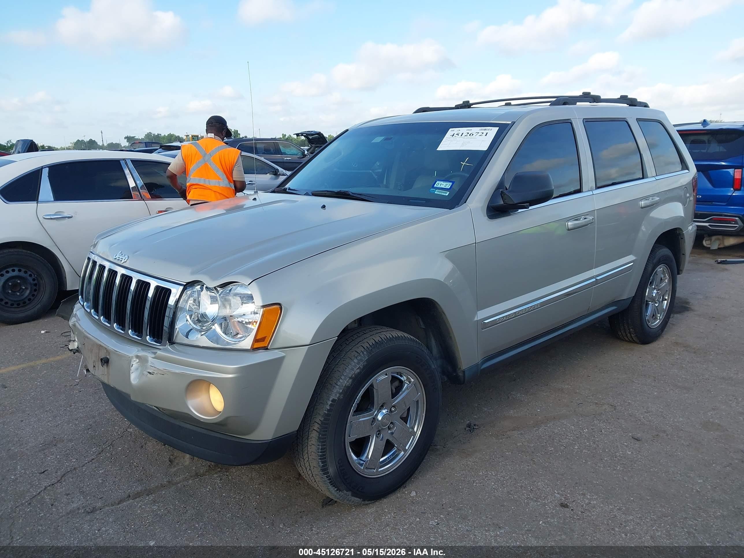 2007 Jeep Grand Cherokee Limited Желто-коричневый vin: 1J8HS58M07C663376
