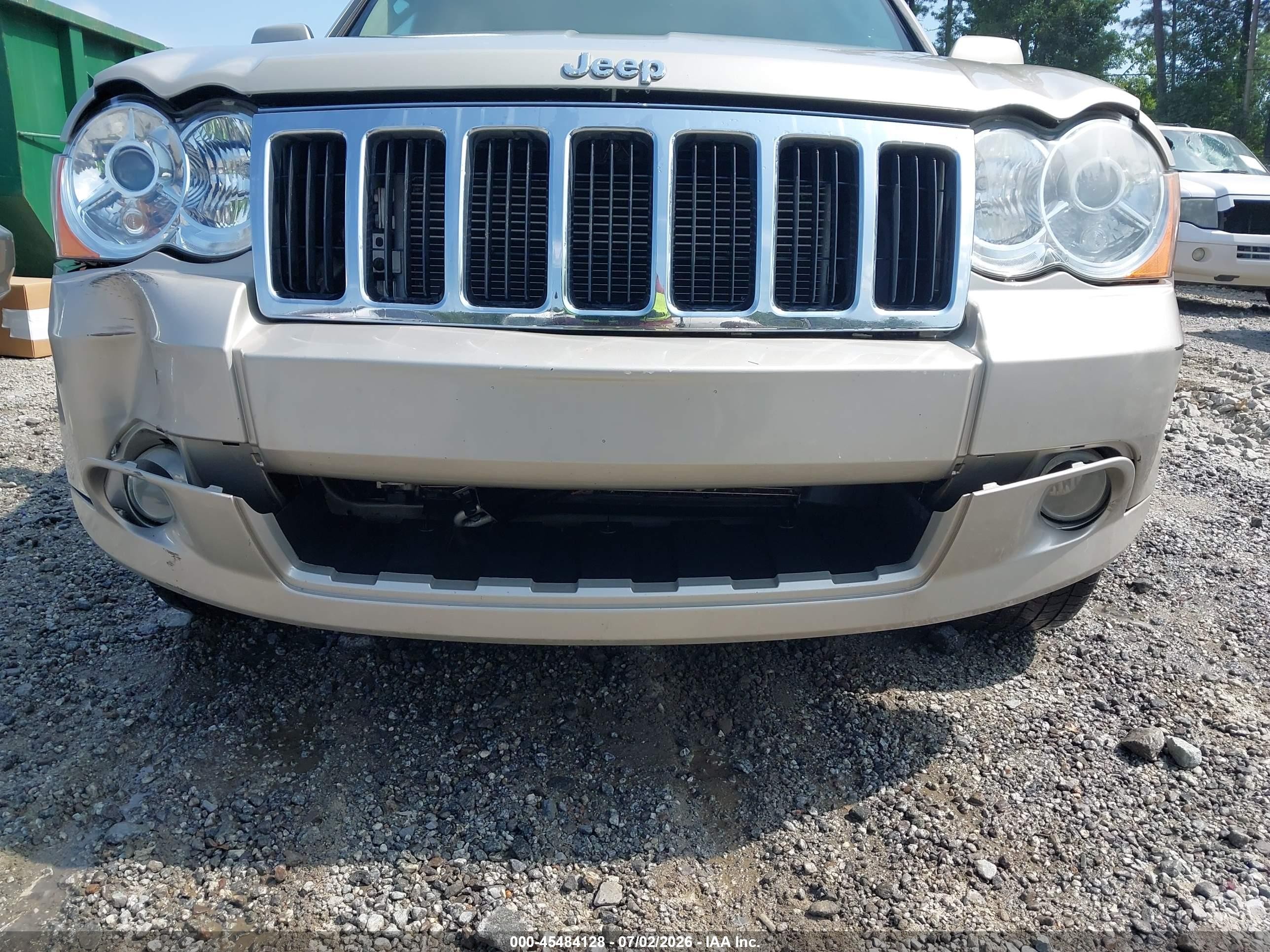 2008 Jeep Grand Cherokee Limited Beige vin: 1J8HS58N18C191814
