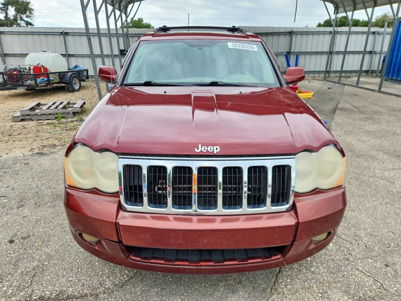 2008 Jeep Grand Cherokee Limited Burgundy vin: 1J8HS58N58C227729
