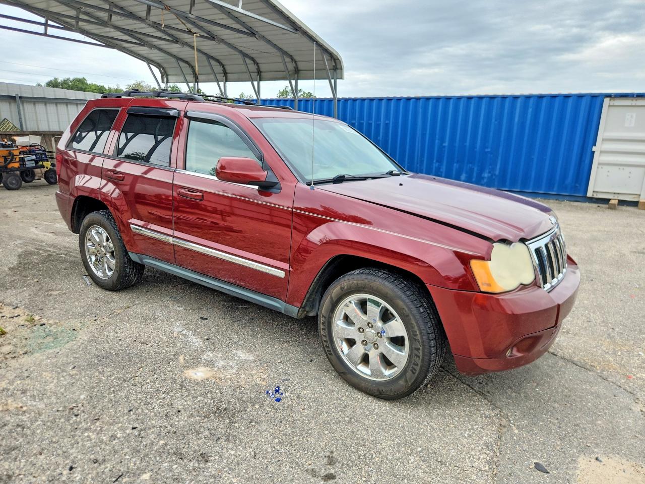2008 Jeep Grand Cherokee Limited Burgundy vin: 1J8HS58N58C227729